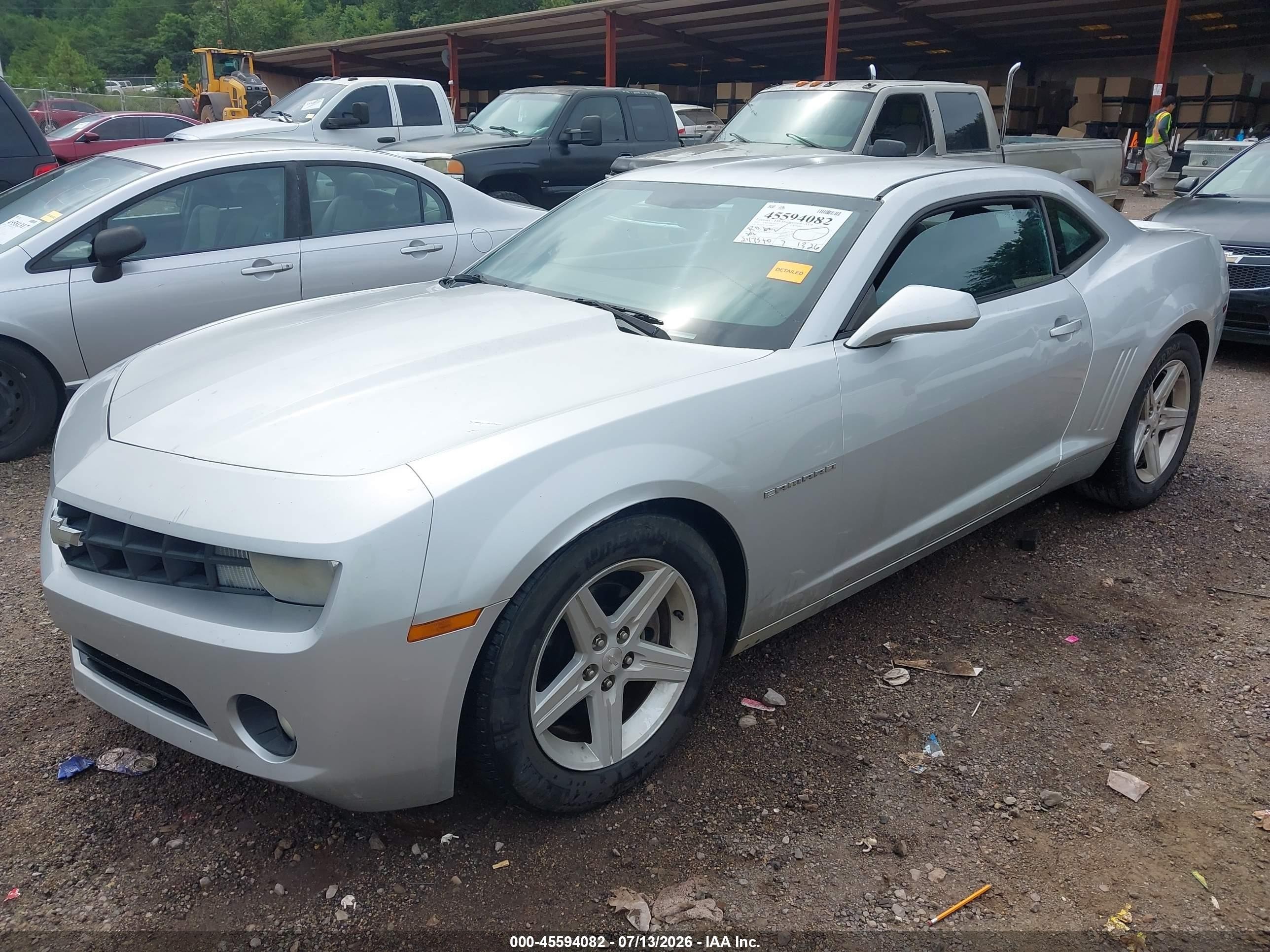 2012 Chevrolet Camaro 1lt Silver vin: 2G1FB1E37C9189844