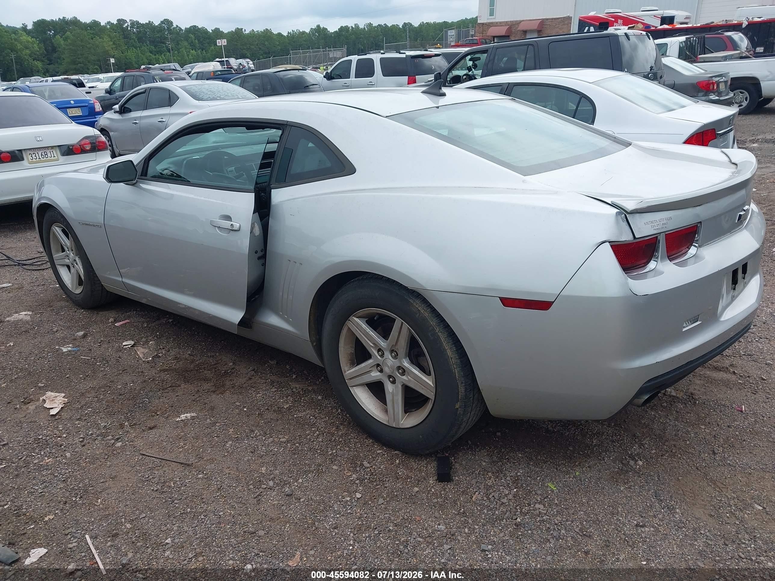 2012 Chevrolet Camaro 1lt Silver vin: 2G1FB1E37C9189844
