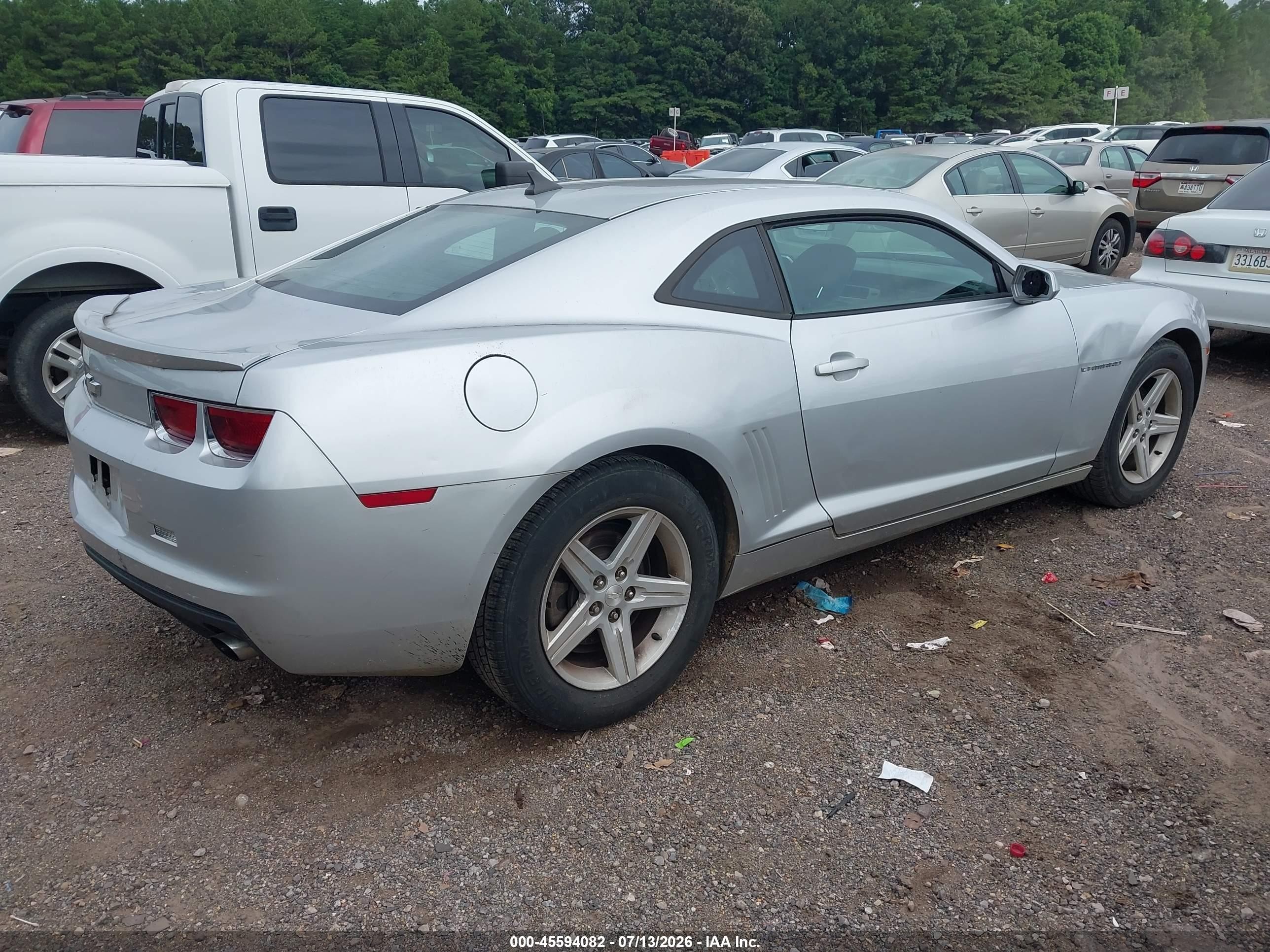 2012 Chevrolet Camaro 1lt Silver vin: 2G1FB1E37C9189844
