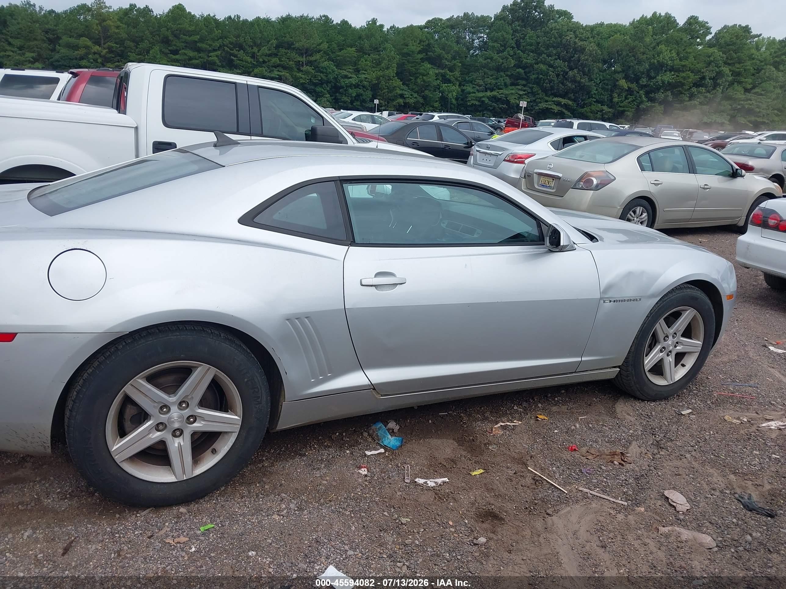 2012 Chevrolet Camaro 1lt Silver vin: 2G1FB1E37C9189844