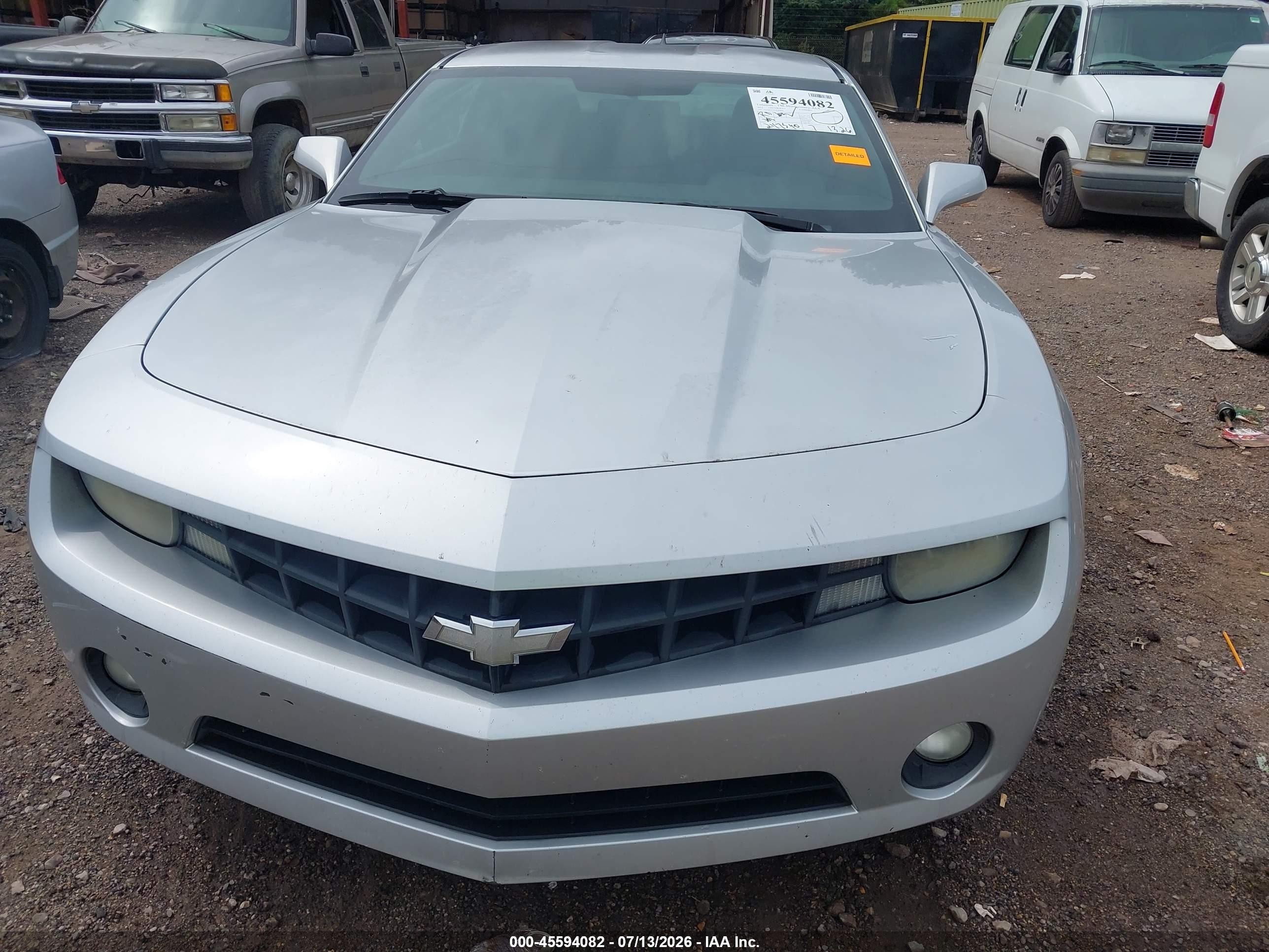 2012 Chevrolet Camaro 1lt Silver vin: 2G1FB1E37C9189844