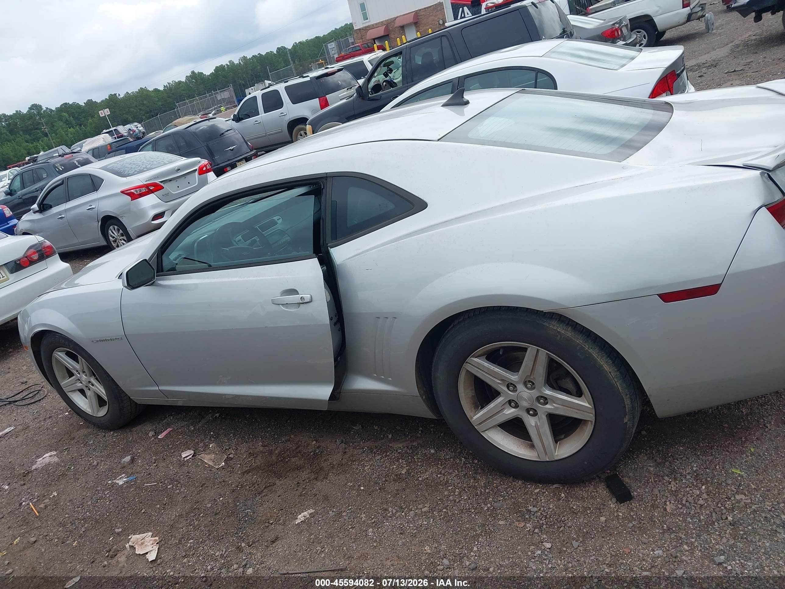 2012 Chevrolet Camaro 1lt Silver vin: 2G1FB1E37C9189844
