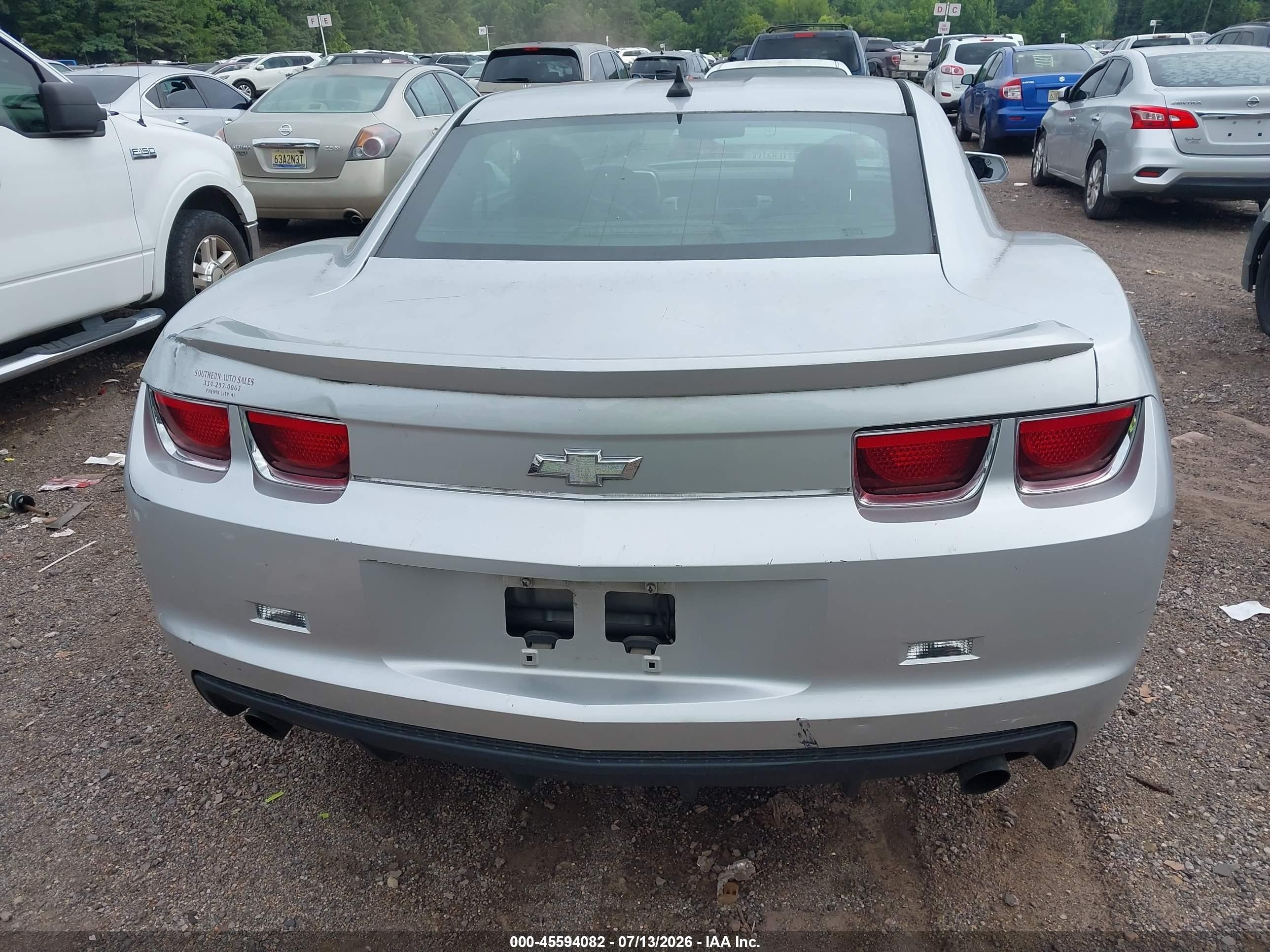 2012 Chevrolet Camaro 1lt Silver vin: 2G1FB1E37C9189844