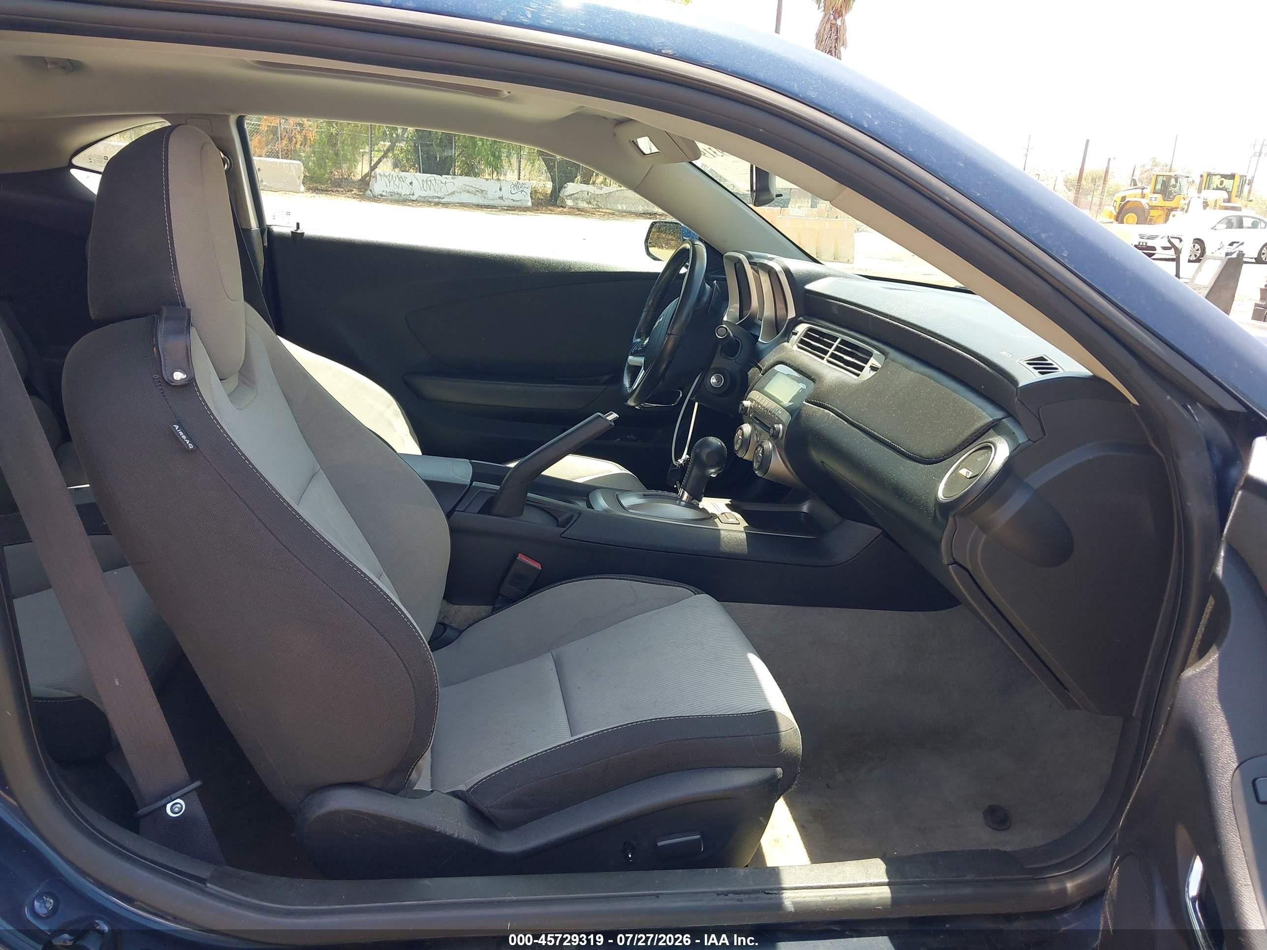 2012 Chevrolet Camaro 1lt Blue vin: 2G1FB1E37C9198074