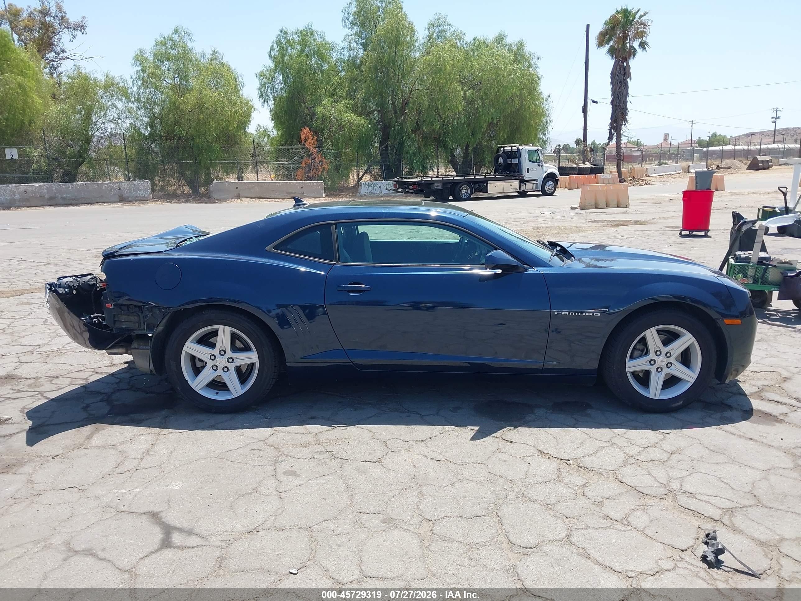 2012 Chevrolet Camaro 1lt Blue vin: 2G1FB1E37C9198074
