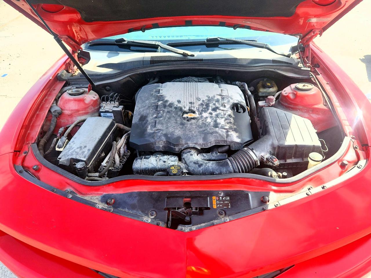 2012 Chevrolet Camaro Lt Red vin: 2G1FB1E37C9200437