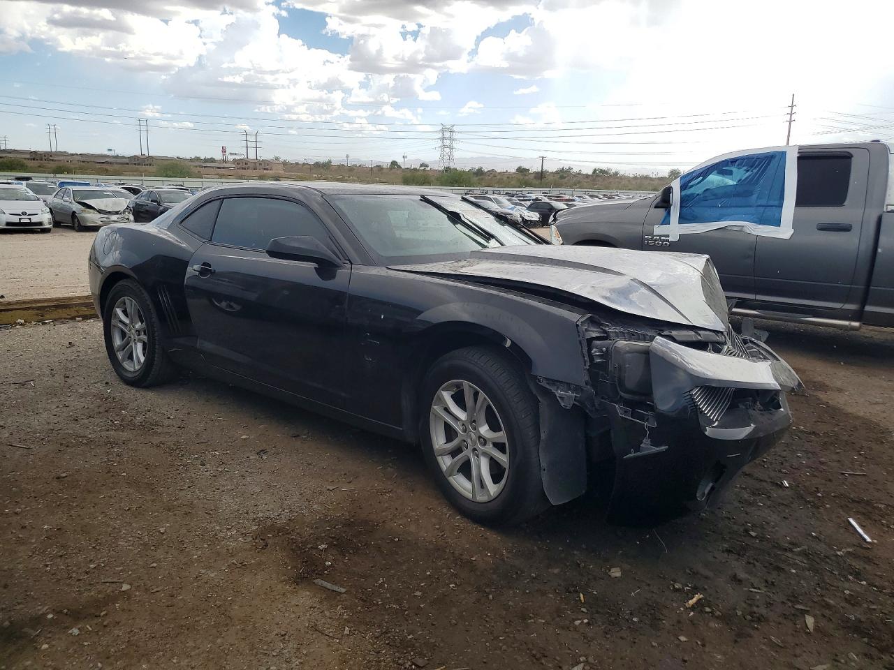 2013 Chevrolet Camaro Lt Black vin: 2G1FB1E37D9114921
