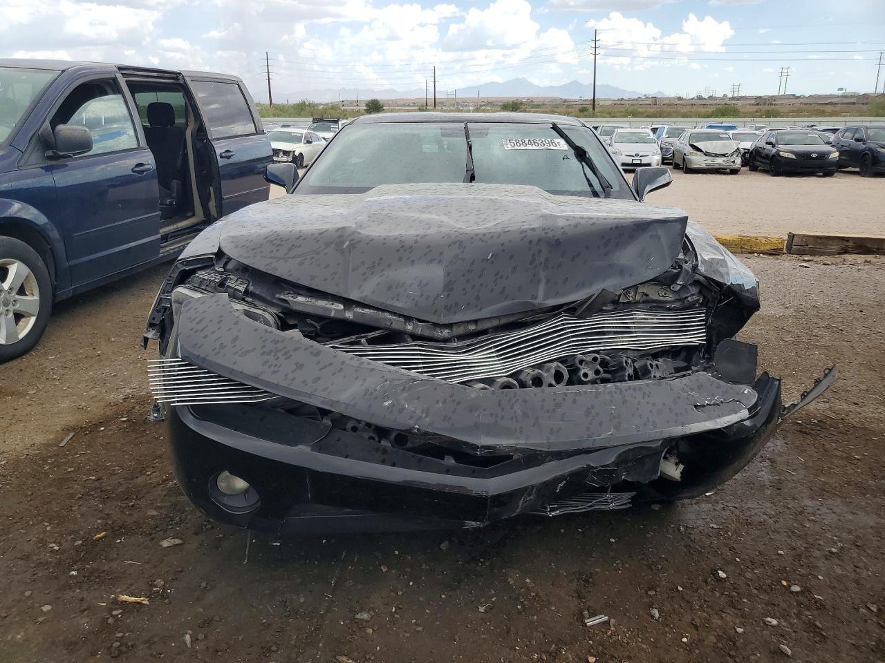 2013 Chevrolet Camaro Lt Black vin: 2G1FB1E37D9114921