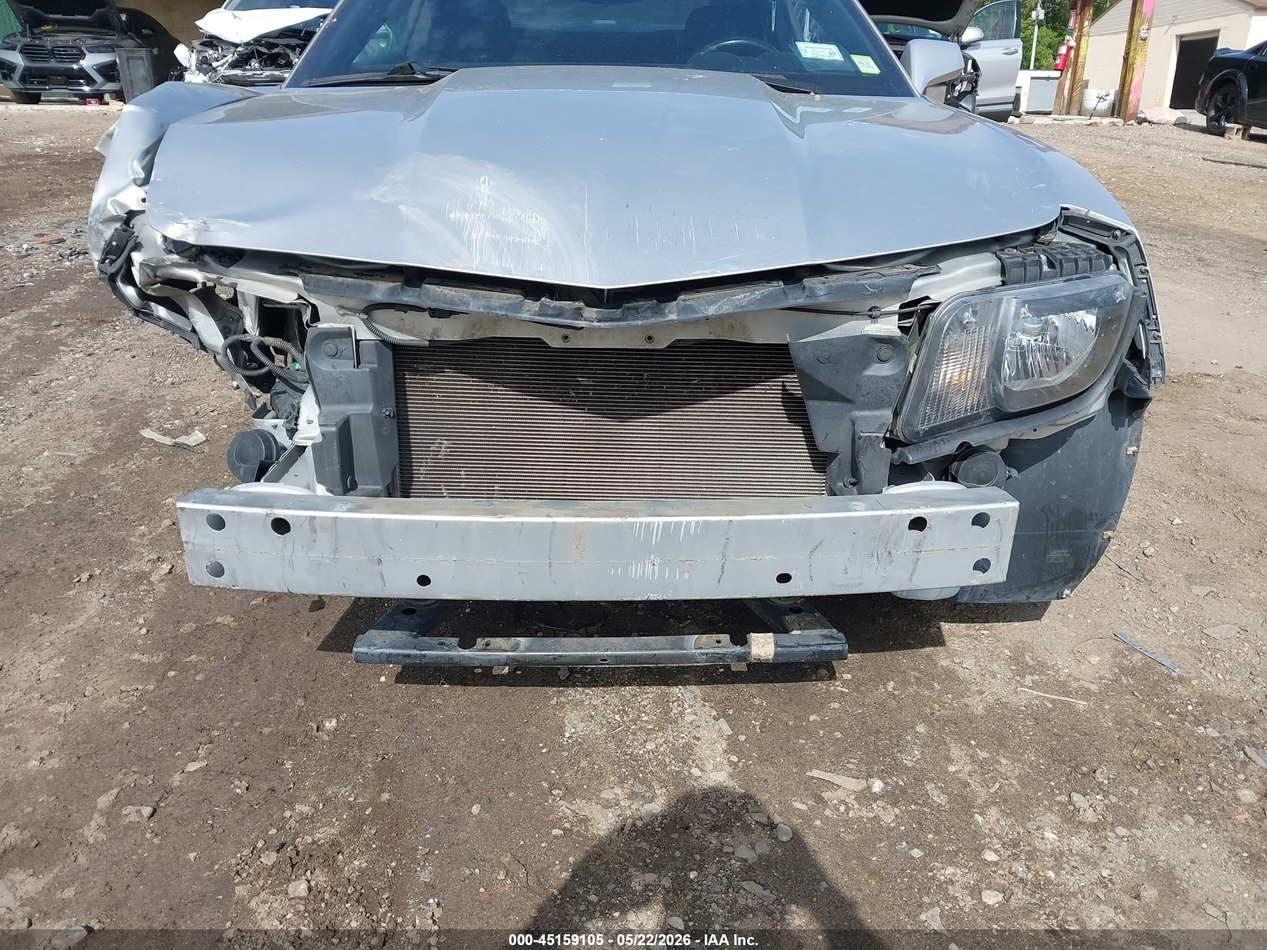 2013 Chevrolet Camaro 1lt Gray vin: 2G1FB1E37D9209947