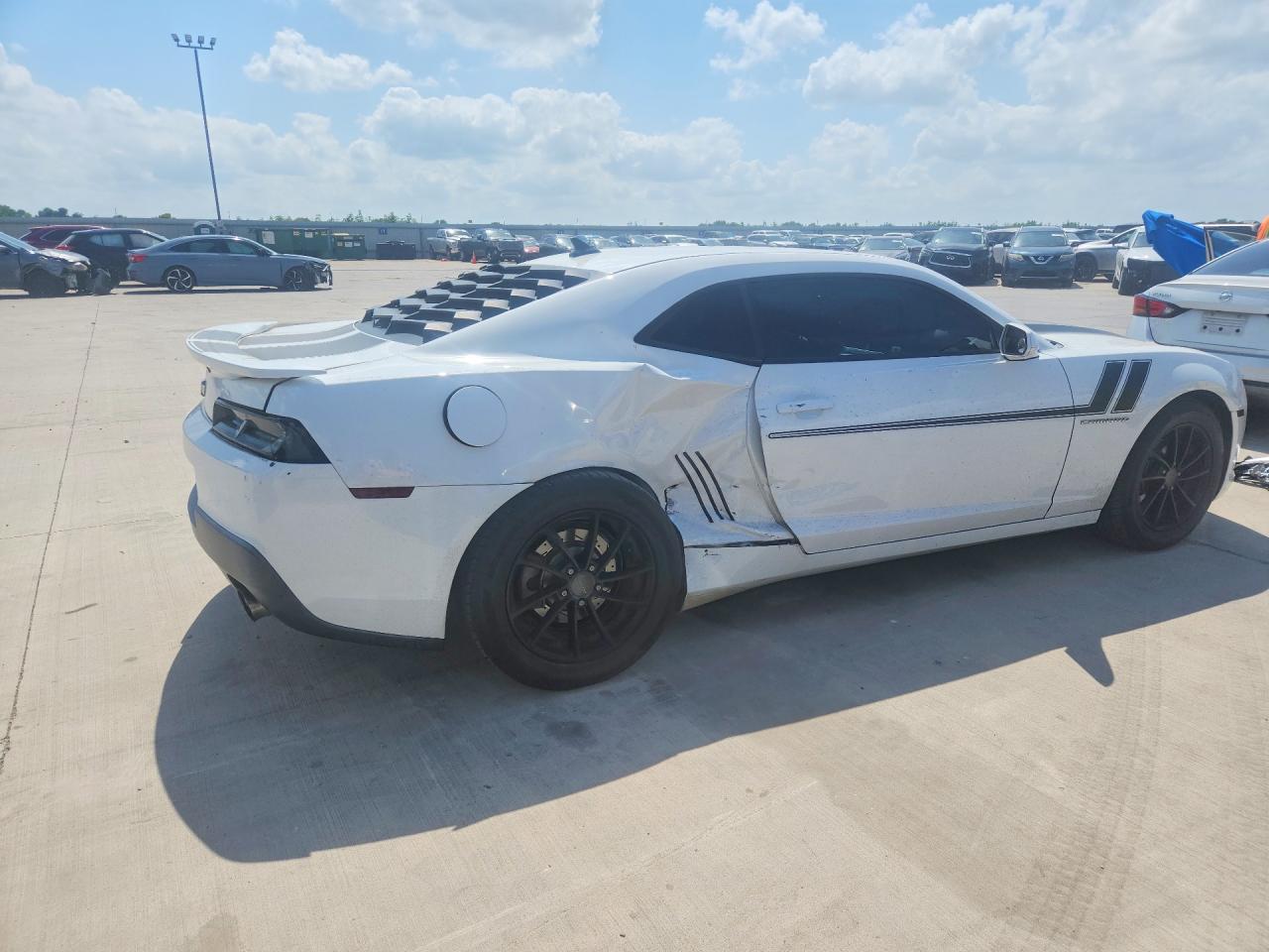2014 Chevrolet Camaro Lt White vin: 2G1FB1E37E9177356