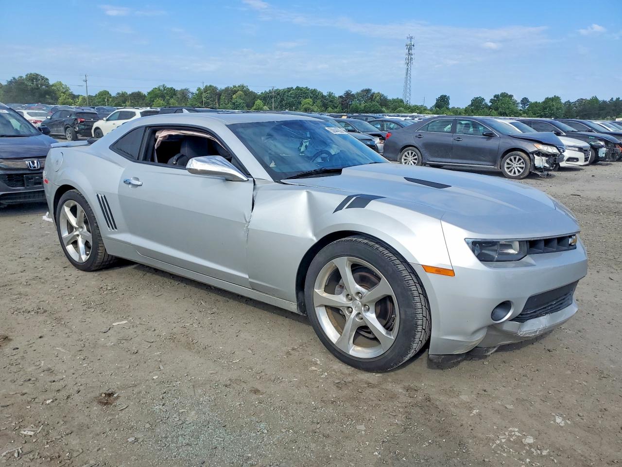 2014 Chevrolet Camaro Lt Silver vin: 2G1FB1E37E9253481