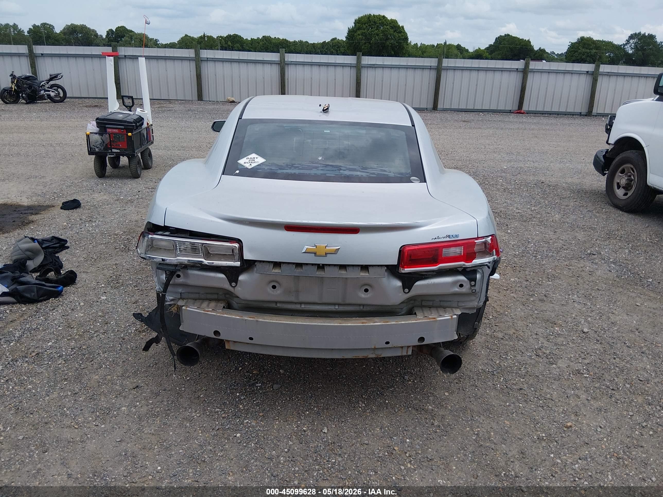 2015 Chevrolet Camaro 2ls Gray vin: 2G1FB1E37F9110094