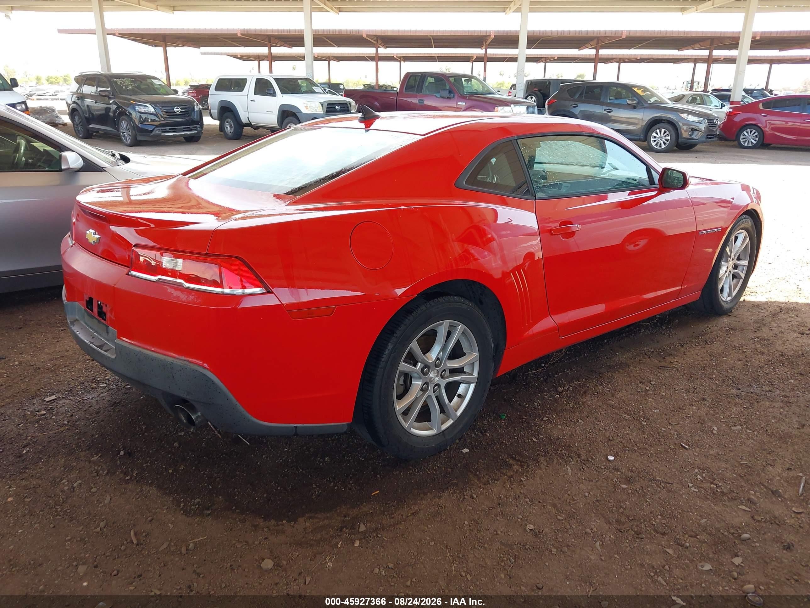 2015 Chevrolet Camaro 2ls Красный vin: 2G1FB1E37F9117644