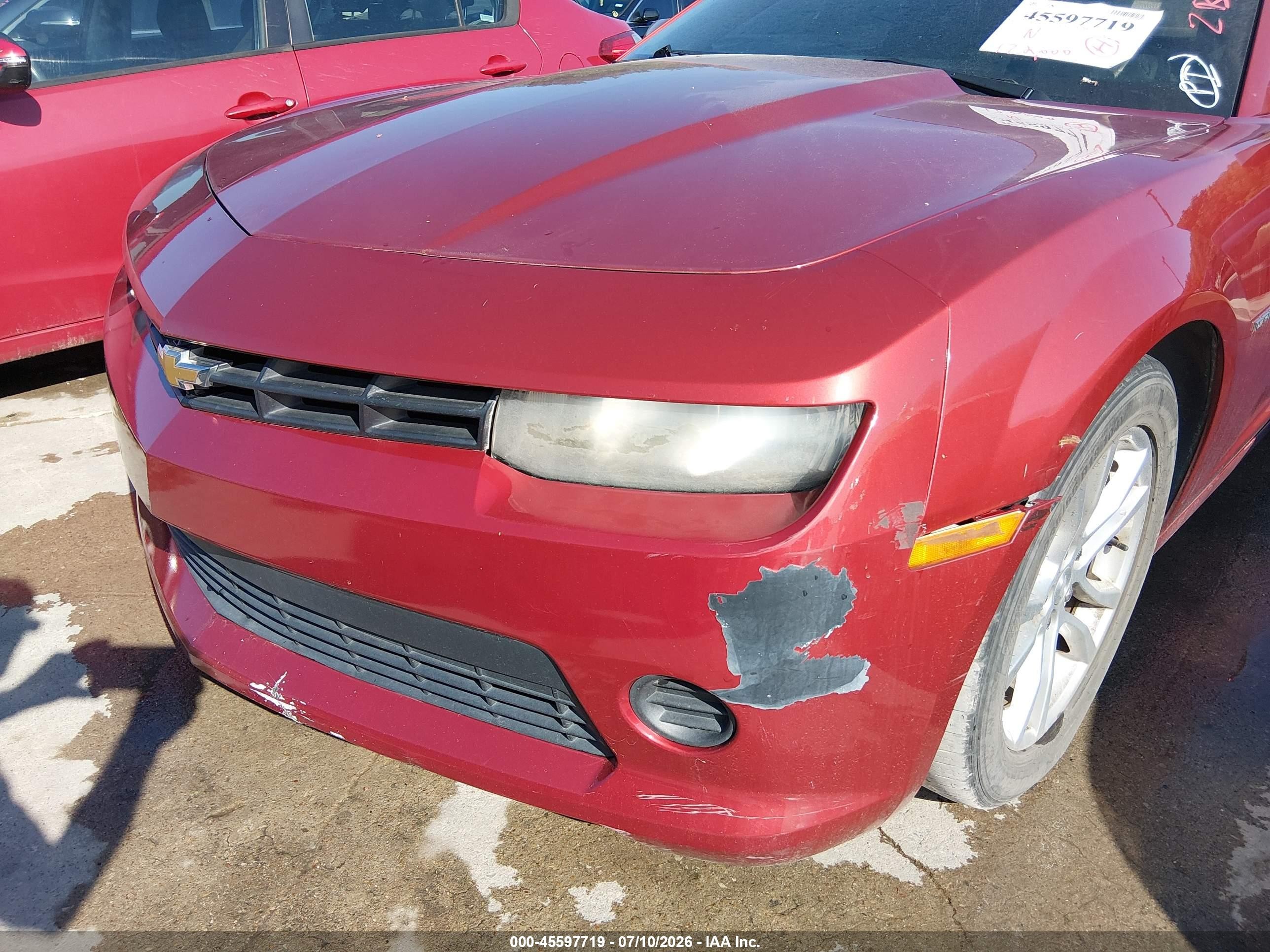 2015 Chevrolet Camaro 2ls Maroon vin: 2G1FB1E37F9121984