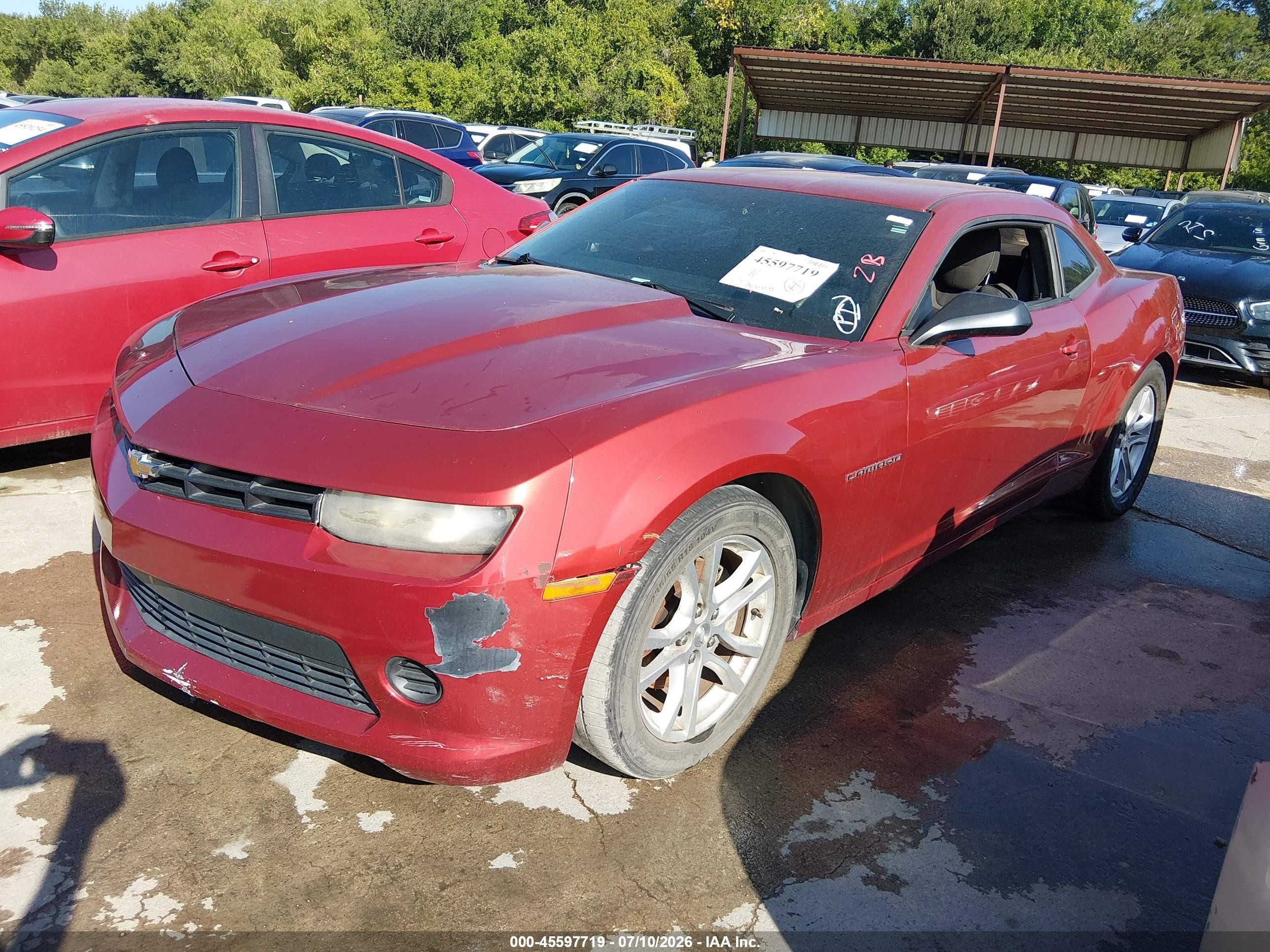 2015 Chevrolet Camaro 2ls Maroon vin: 2G1FB1E37F9121984