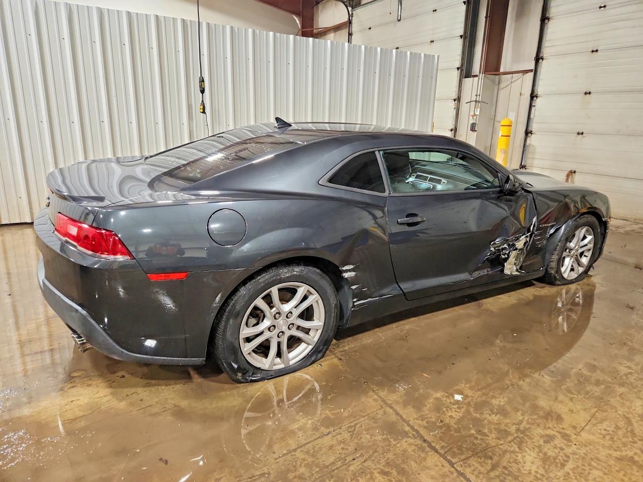 2015 Chevrolet Camaro Ls Gray vin: 2G1FB1E37F9161353