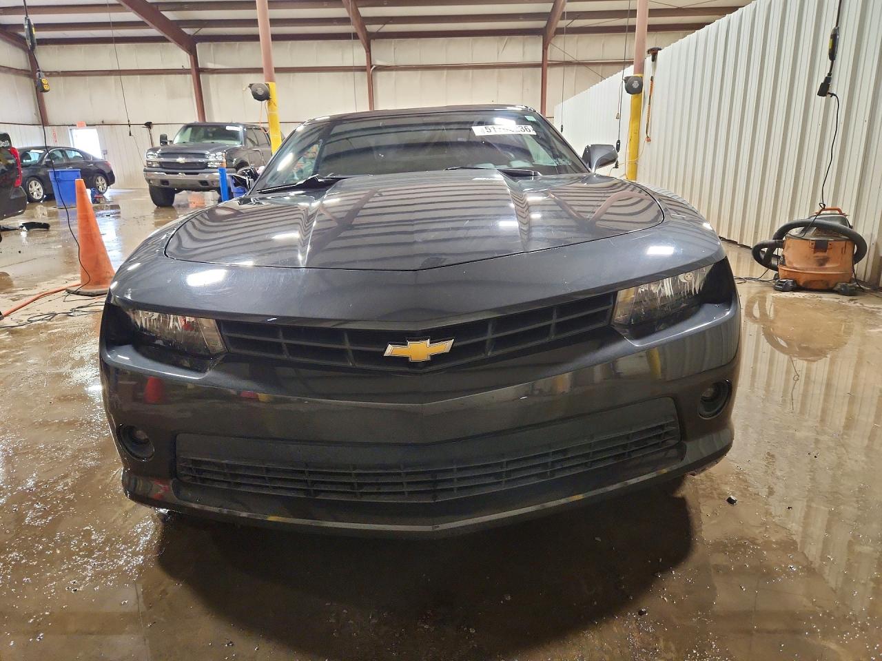 2015 Chevrolet Camaro Ls Gray vin: 2G1FB1E37F9161353