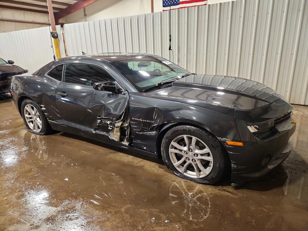 2015 Chevrolet Camaro Ls Gray vin: 2G1FB1E37F9161353