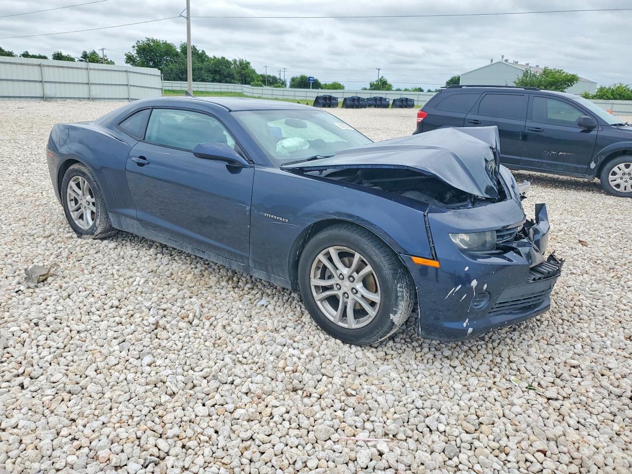 2015 Chevrolet Camaro Ls Blue vin: 2G1FB1E37F9176533