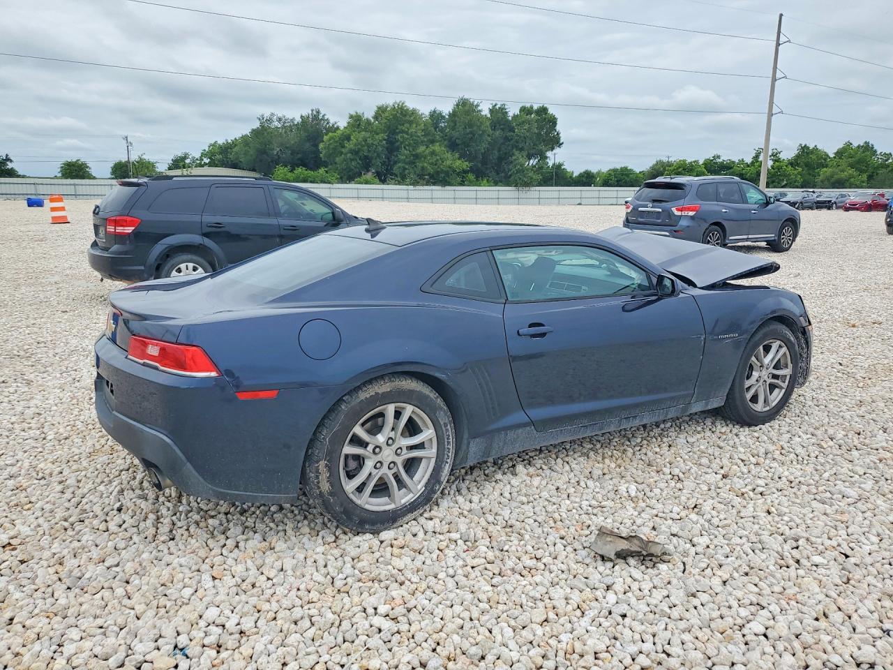 2015 Chevrolet Camaro Ls Blue vin: 2G1FB1E37F9176533