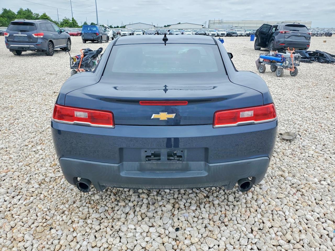 2015 Chevrolet Camaro Ls Blue vin: 2G1FB1E37F9176533