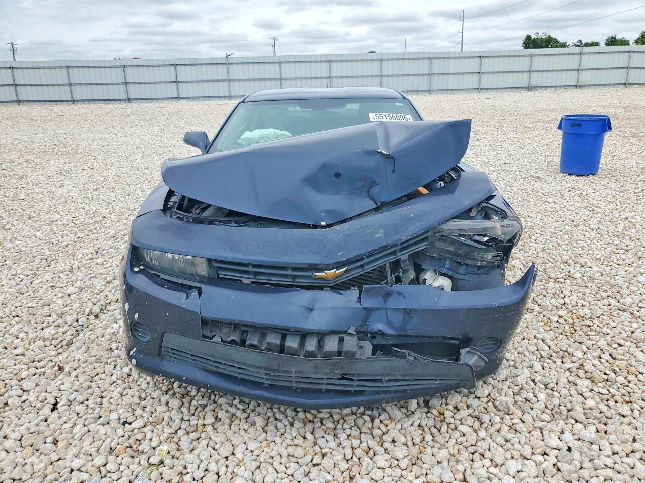 2015 Chevrolet Camaro Ls Blue vin: 2G1FB1E37F9176533