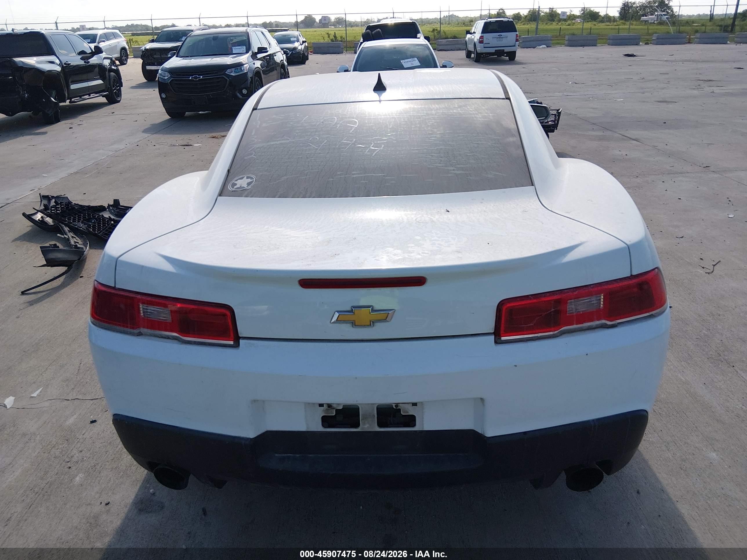 2015 Chevrolet Camaro 2ls White vin: 2G1FB1E37F9191372