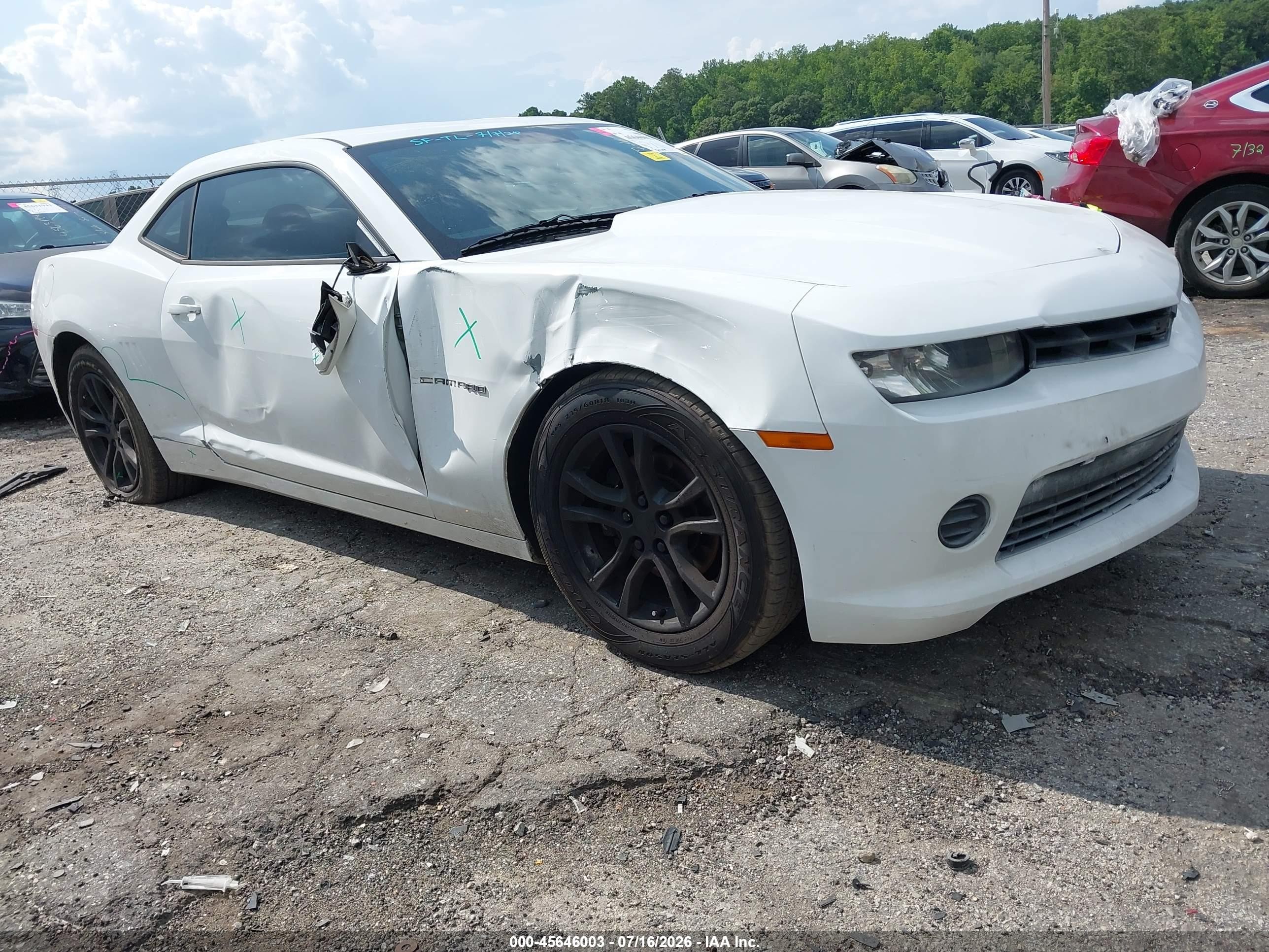 2015 Chevrolet Camaro 2ls White vin: 2G1FB1E37F9214665