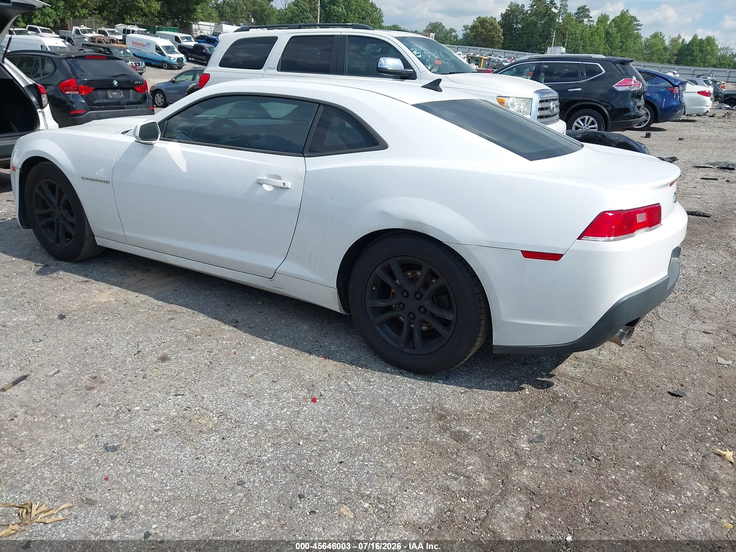 2015 Chevrolet Camaro 2ls White vin: 2G1FB1E37F9214665