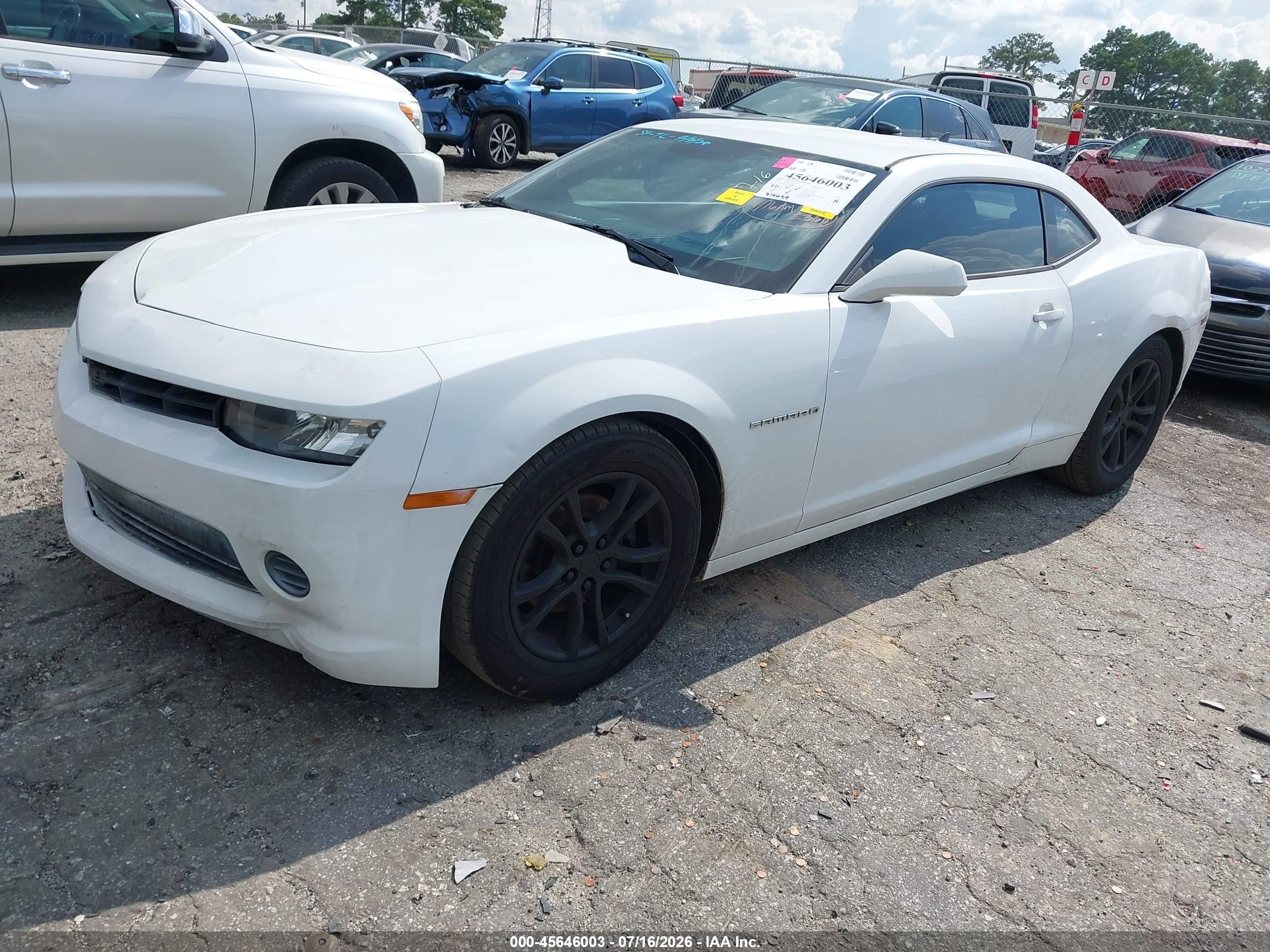 2015 Chevrolet Camaro 2ls White vin: 2G1FB1E37F9214665