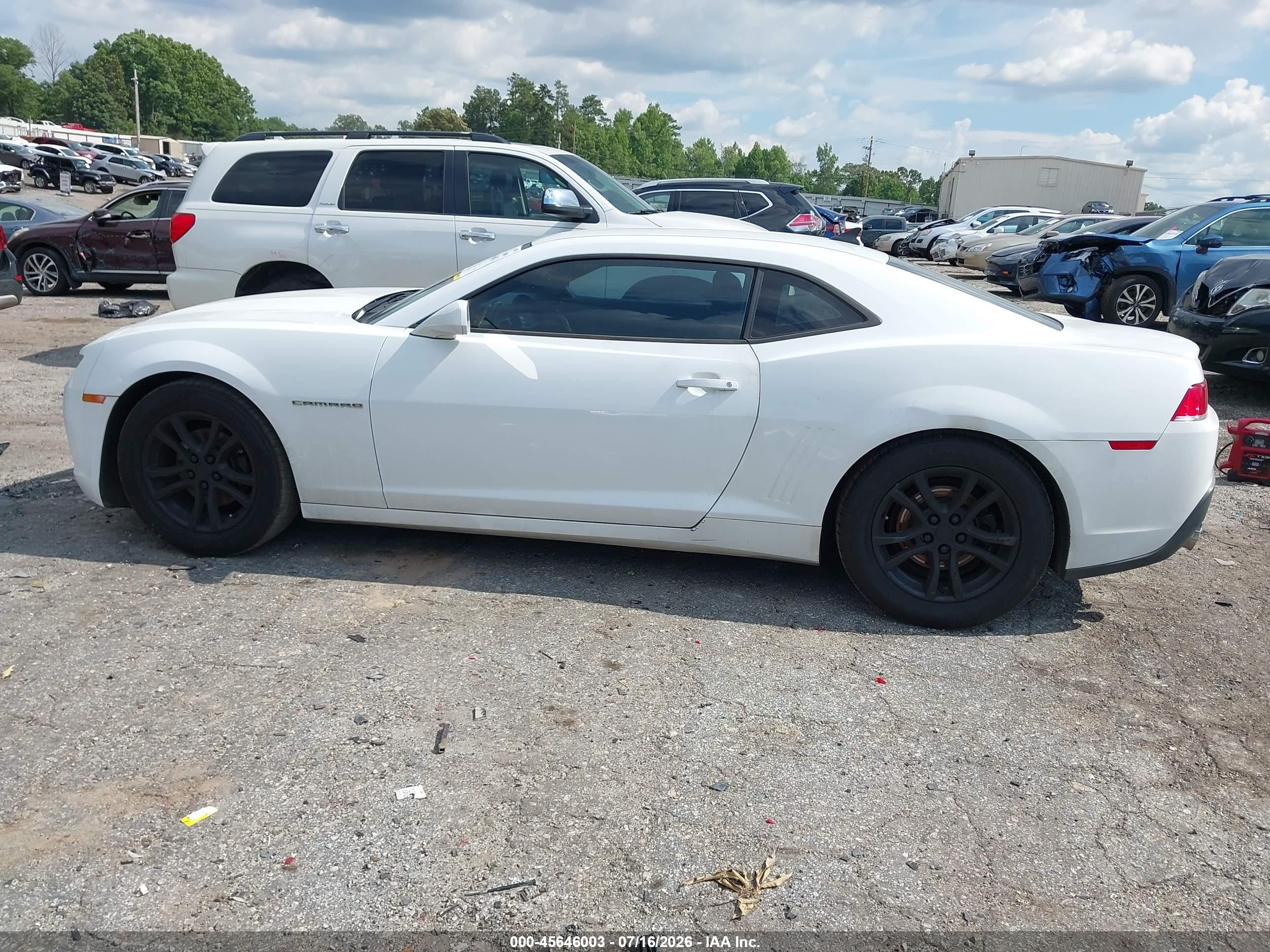 2015 Chevrolet Camaro 2ls White vin: 2G1FB1E37F9214665