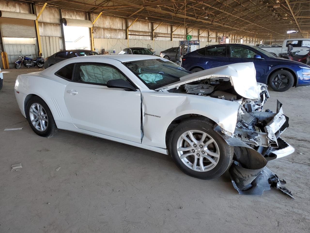2015 Chevrolet Camaro Ls White vin: 2G1FB1E37F9238593
