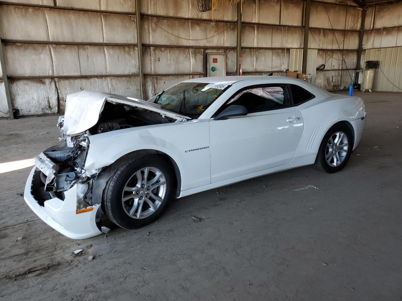 2015 Chevrolet Camaro Ls White vin: 2G1FB1E37F9238593