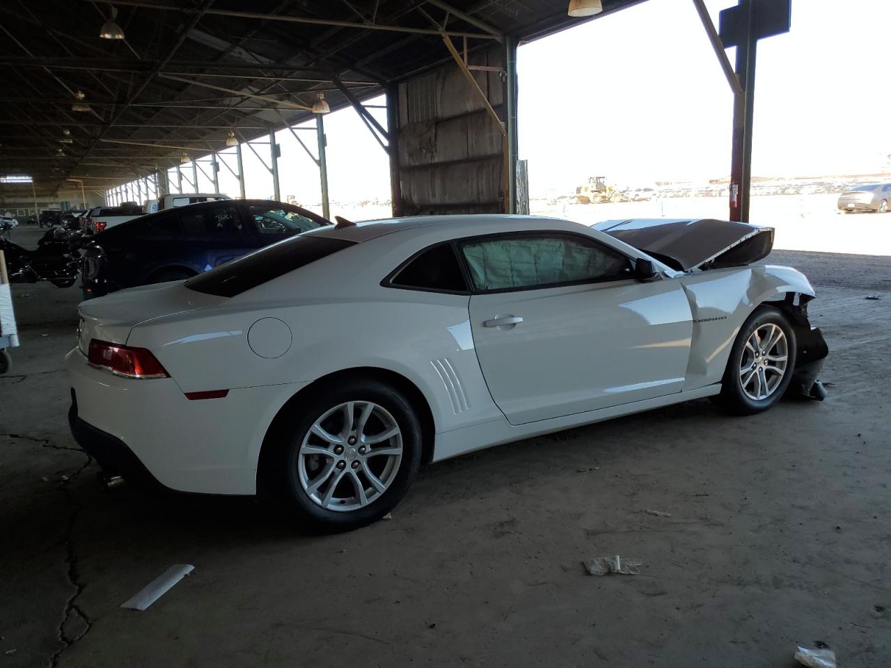 2015 Chevrolet Camaro Ls White vin: 2G1FB1E37F9238593