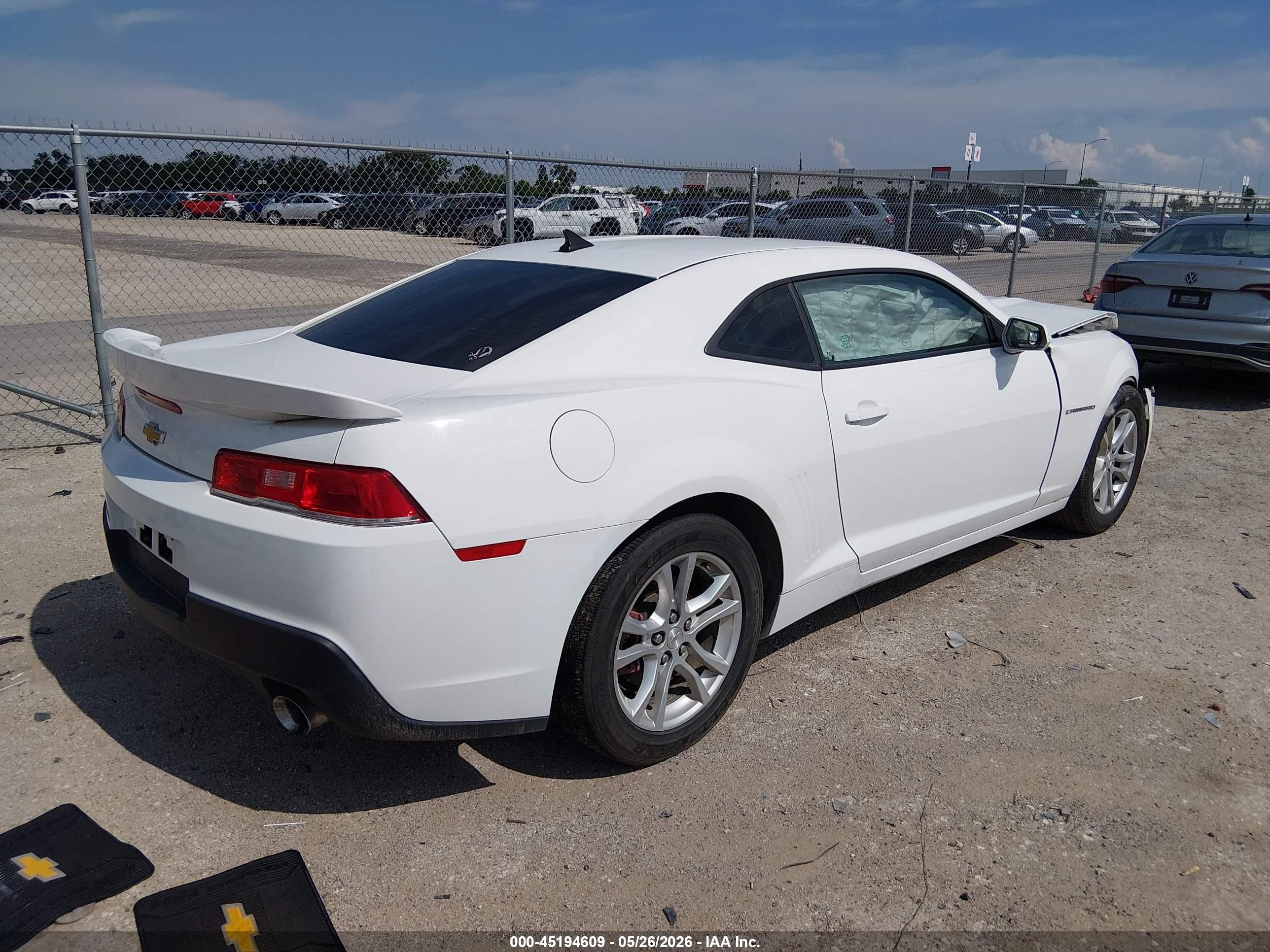 2015 Chevrolet Camaro 2ls White vin: 2G1FB1E37F9240781