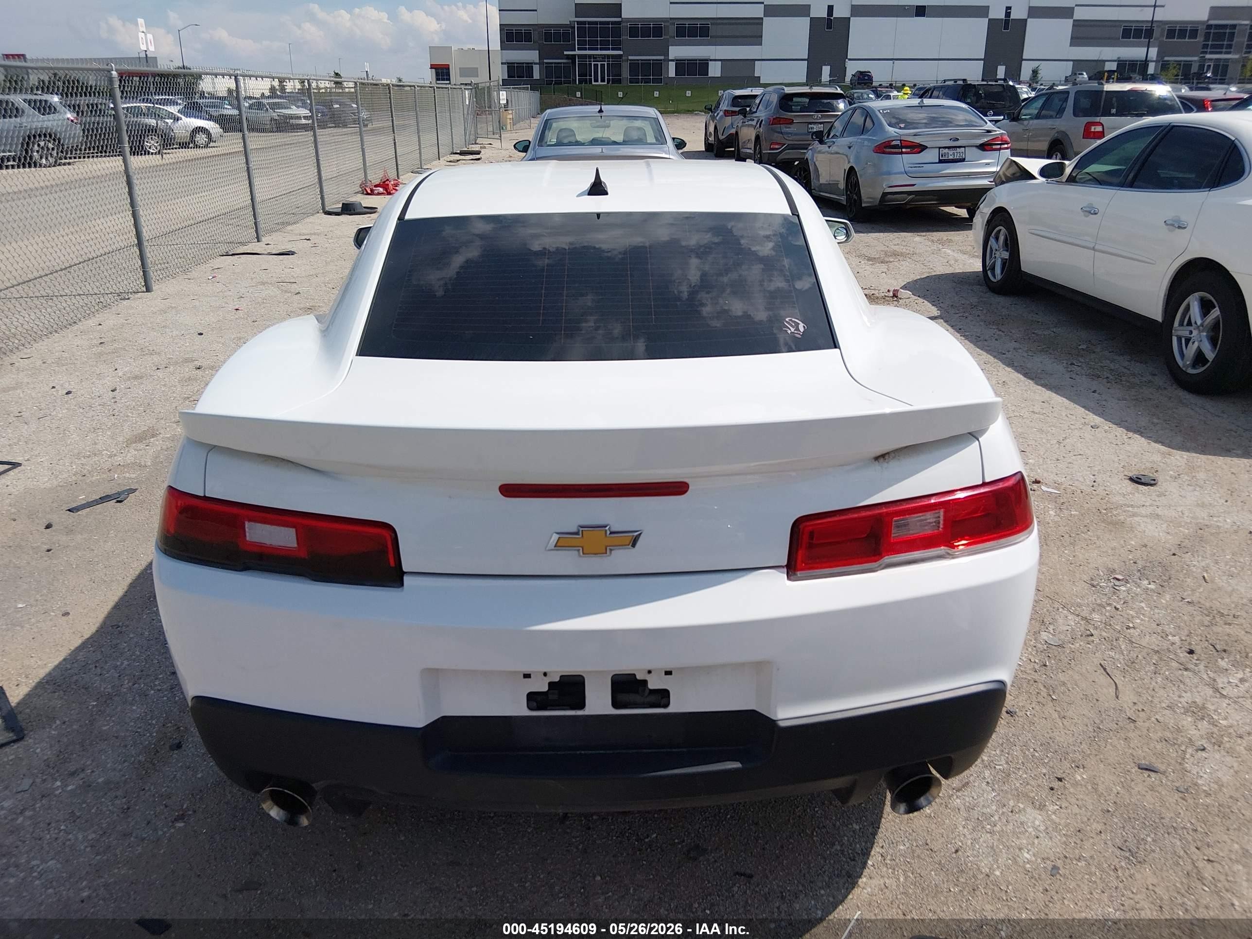 2015 Chevrolet Camaro 2ls White vin: 2G1FB1E37F9240781