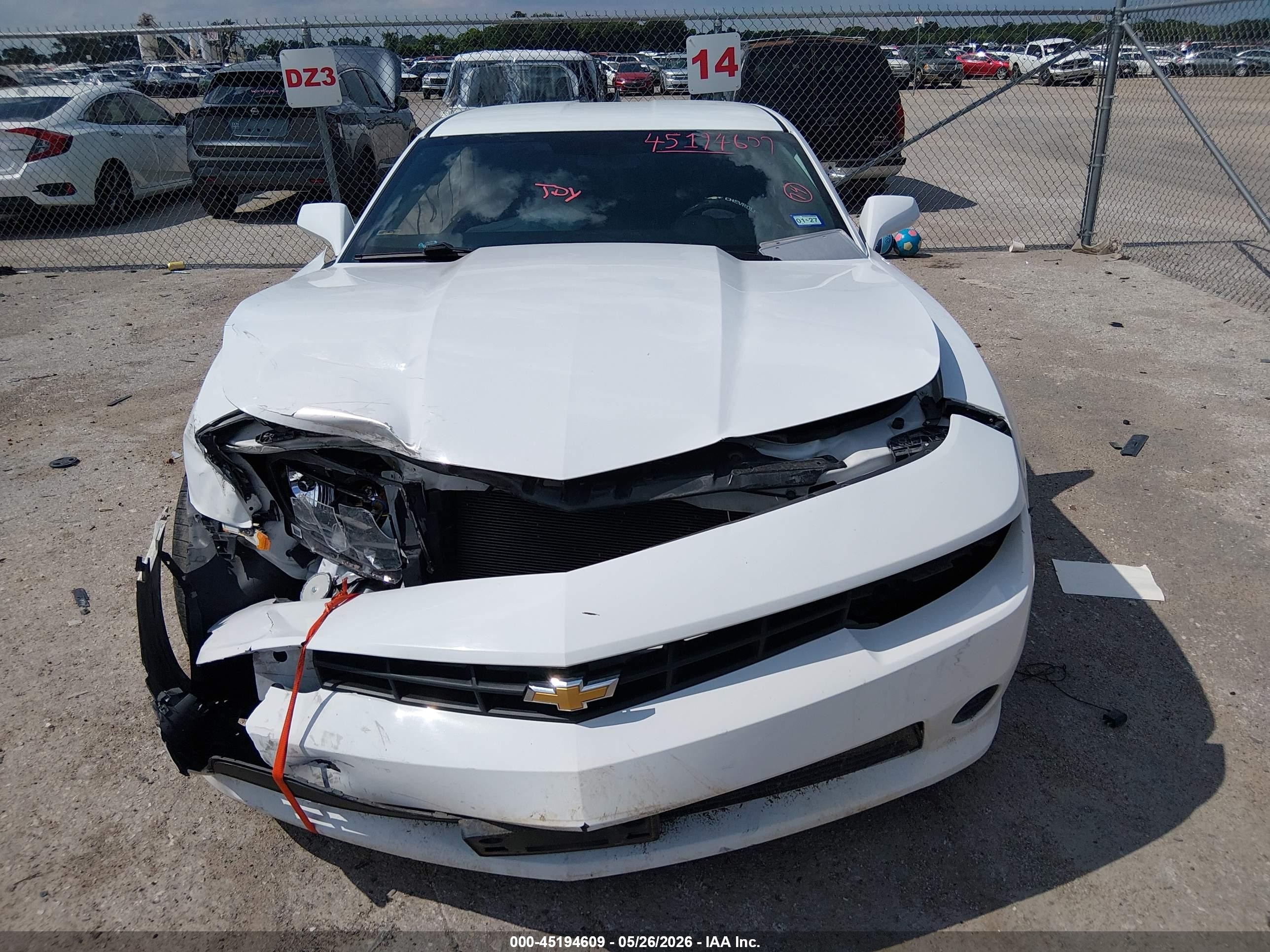 2015 Chevrolet Camaro 2ls White vin: 2G1FB1E37F9240781