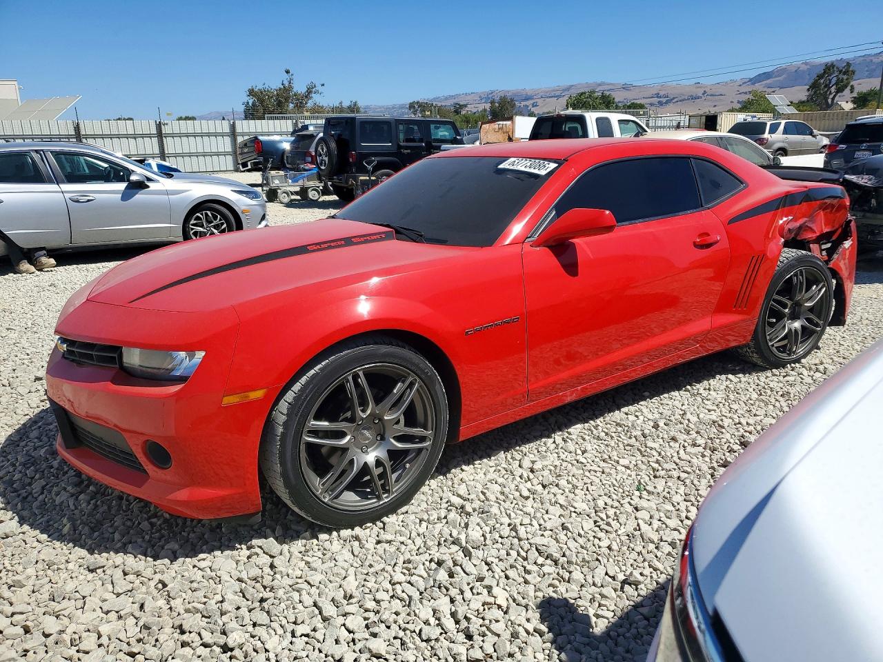 2015 Chevrolet Camaro Ls Red vin: 2G1FB1E37F9244703