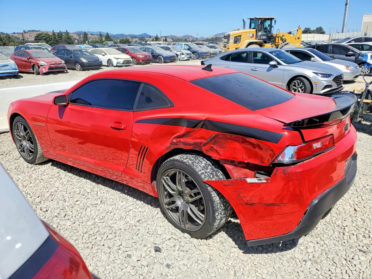 2015 Chevrolet Camaro Ls Red vin: 2G1FB1E37F9244703