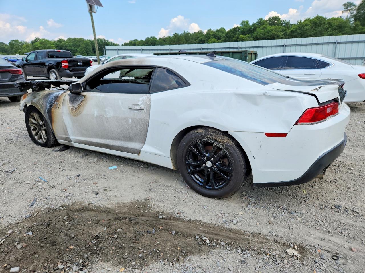 2015 Chevrolet Camaro Ls White vin: 2G1FB1E37F9307511