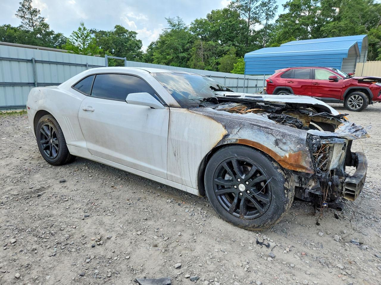 2015 Chevrolet Camaro Ls White vin: 2G1FB1E37F9307511