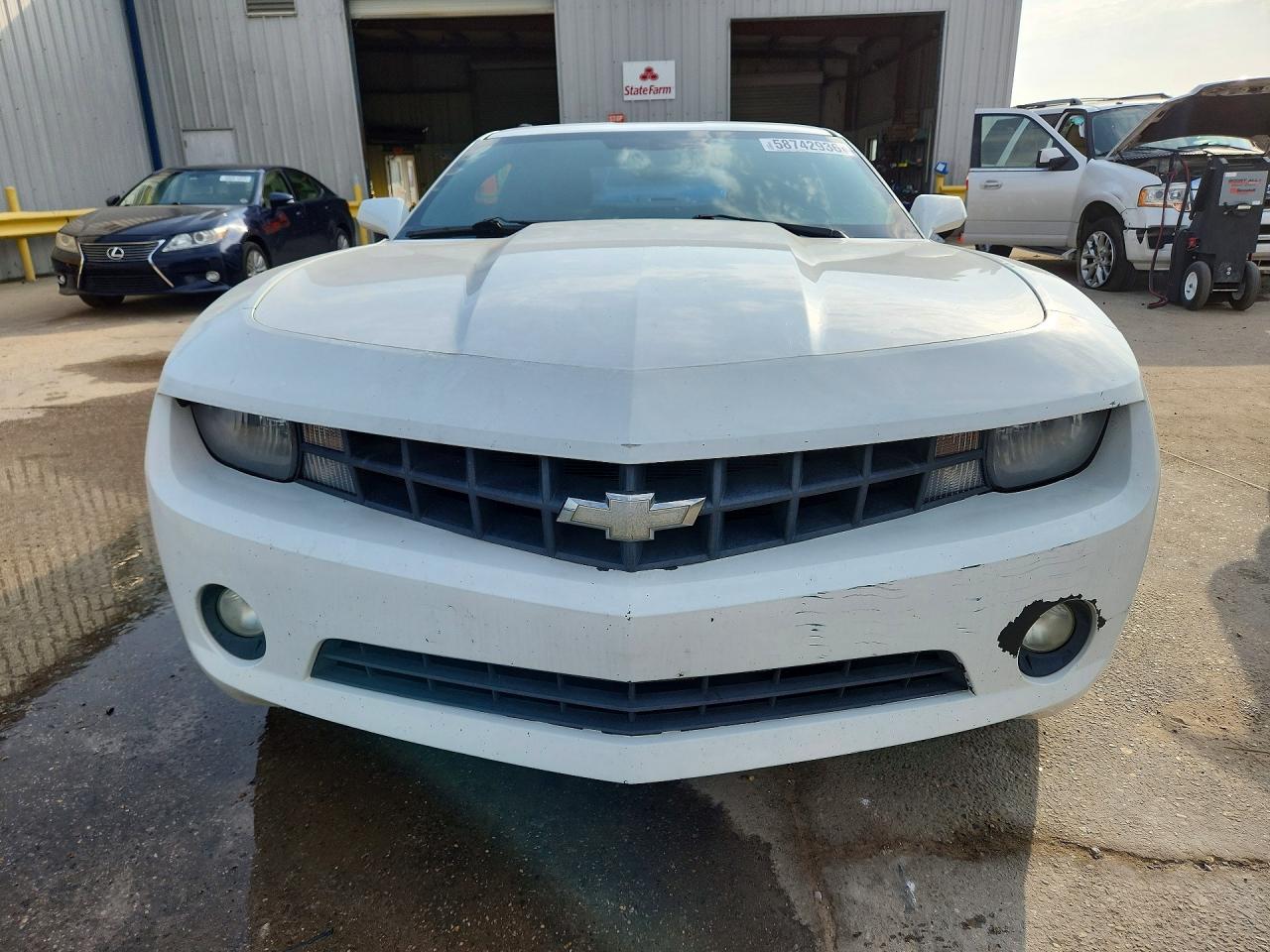2012 Chevrolet Camaro Lt White vin: 2G1FB1E38C9105630