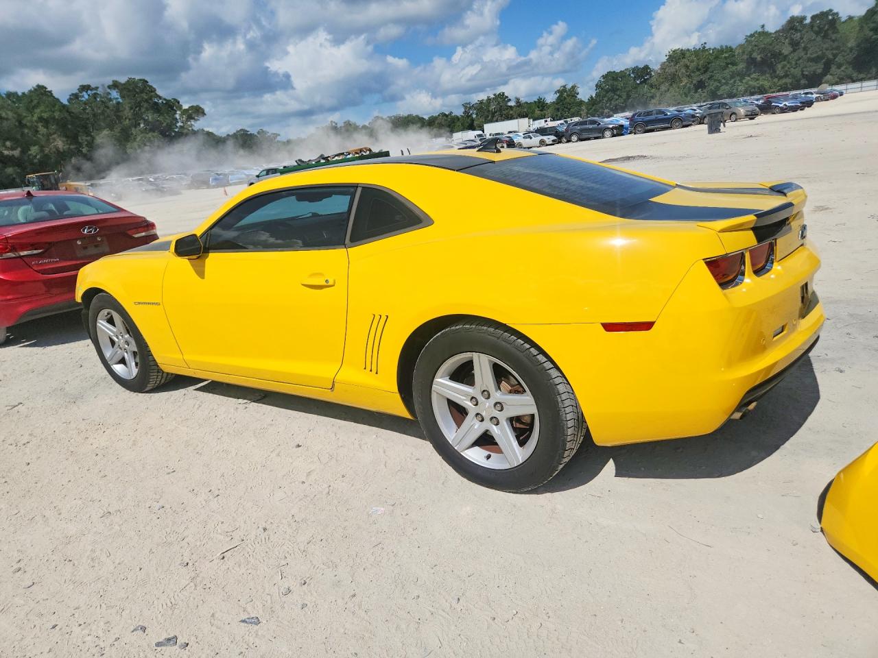 2012 Chevrolet Camaro Lt Yellow vin: 2G1FB1E38C9123724