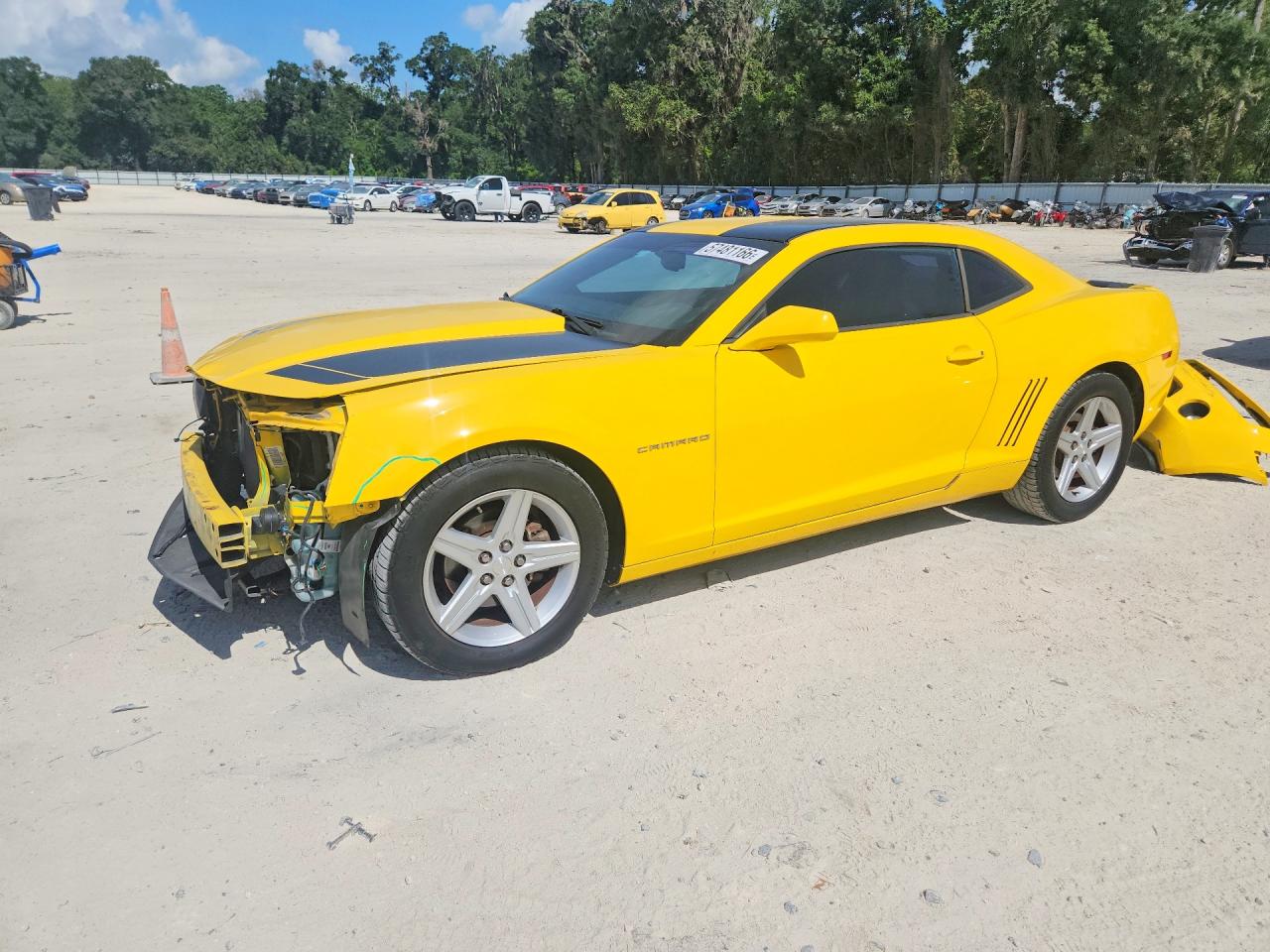 2012 Chevrolet Camaro Lt Yellow vin: 2G1FB1E38C9123724