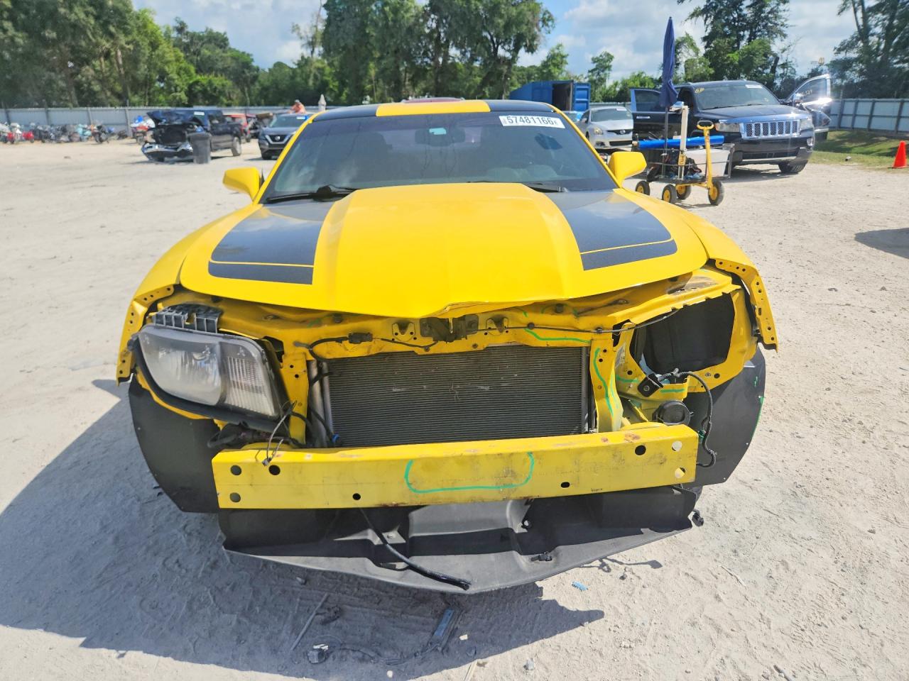 2012 Chevrolet Camaro Lt Yellow vin: 2G1FB1E38C9123724