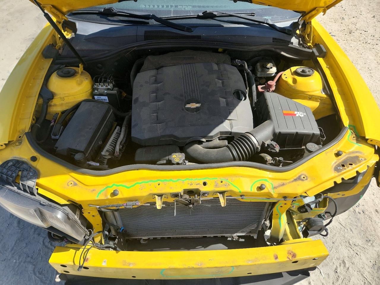 2012 Chevrolet Camaro Lt Yellow vin: 2G1FB1E38C9123724