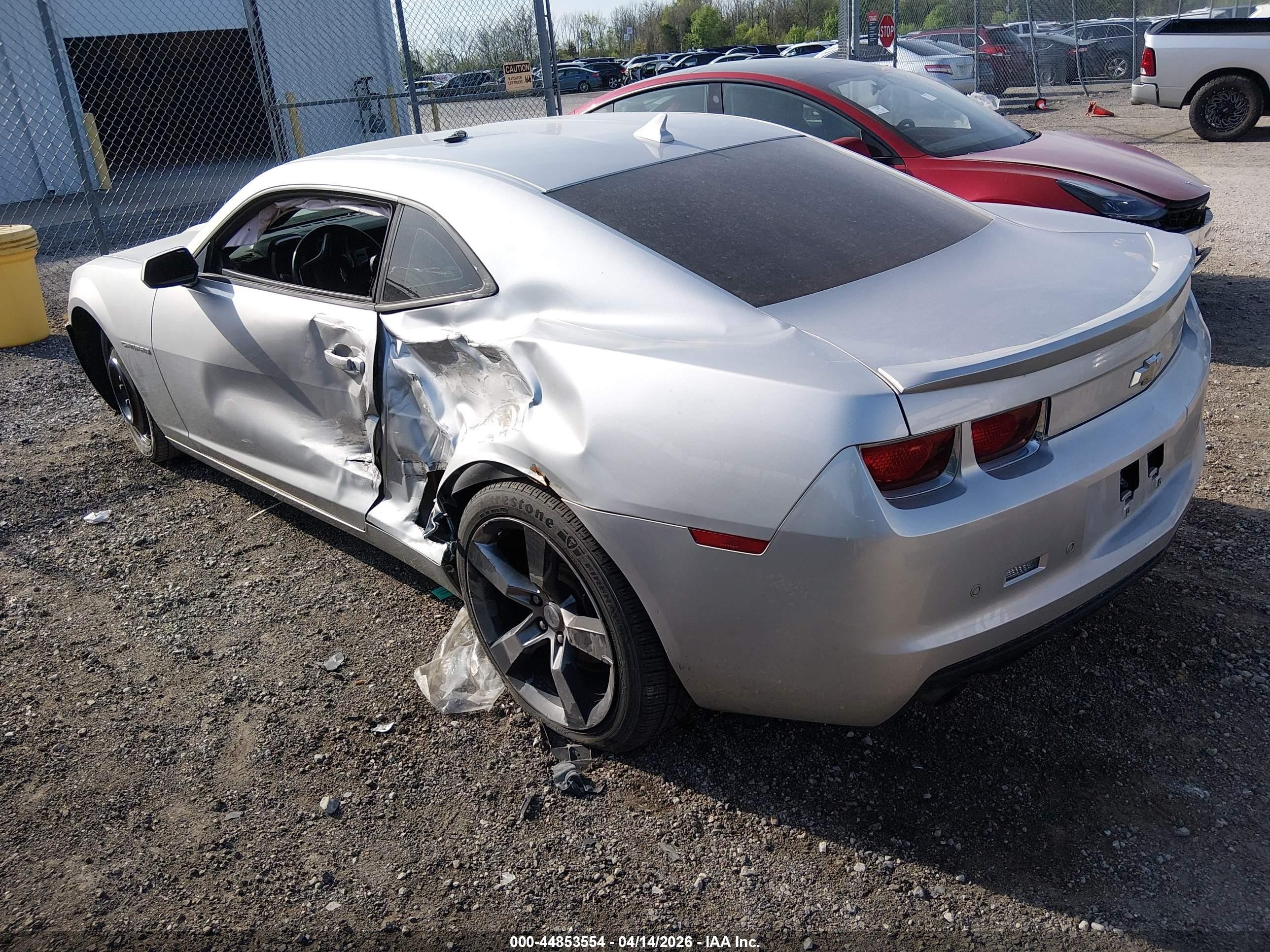 2012 Chevrolet Camaro 1lt Silver vin: 2G1FB1E38C9176147