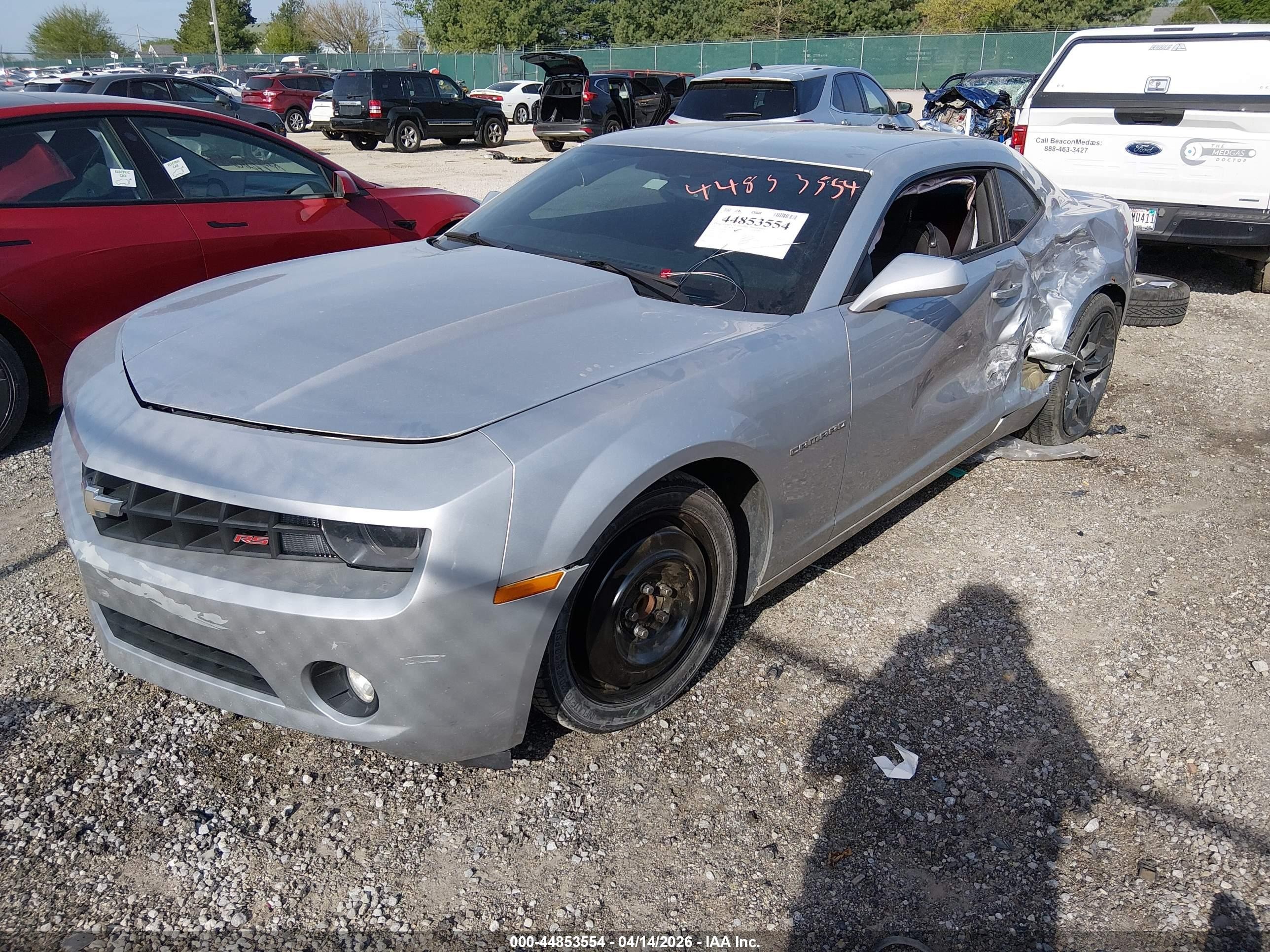 2012 Chevrolet Camaro 1lt Silver vin: 2G1FB1E38C9176147