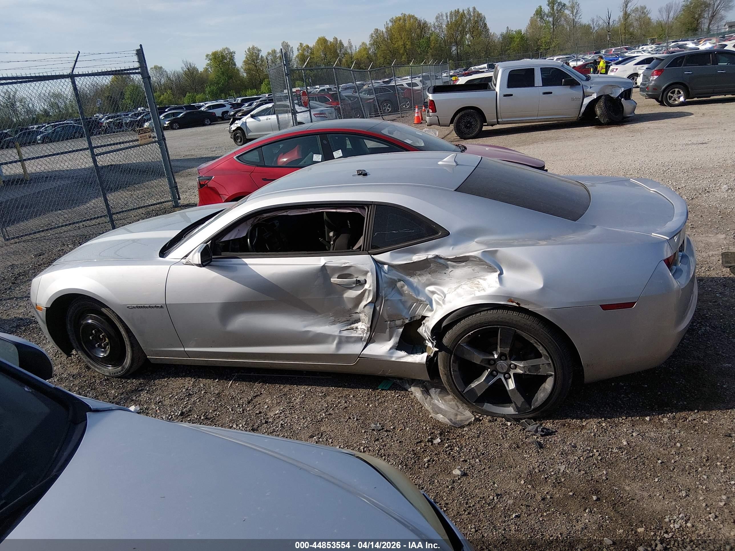2012 Chevrolet Camaro 1lt Silver vin: 2G1FB1E38C9176147