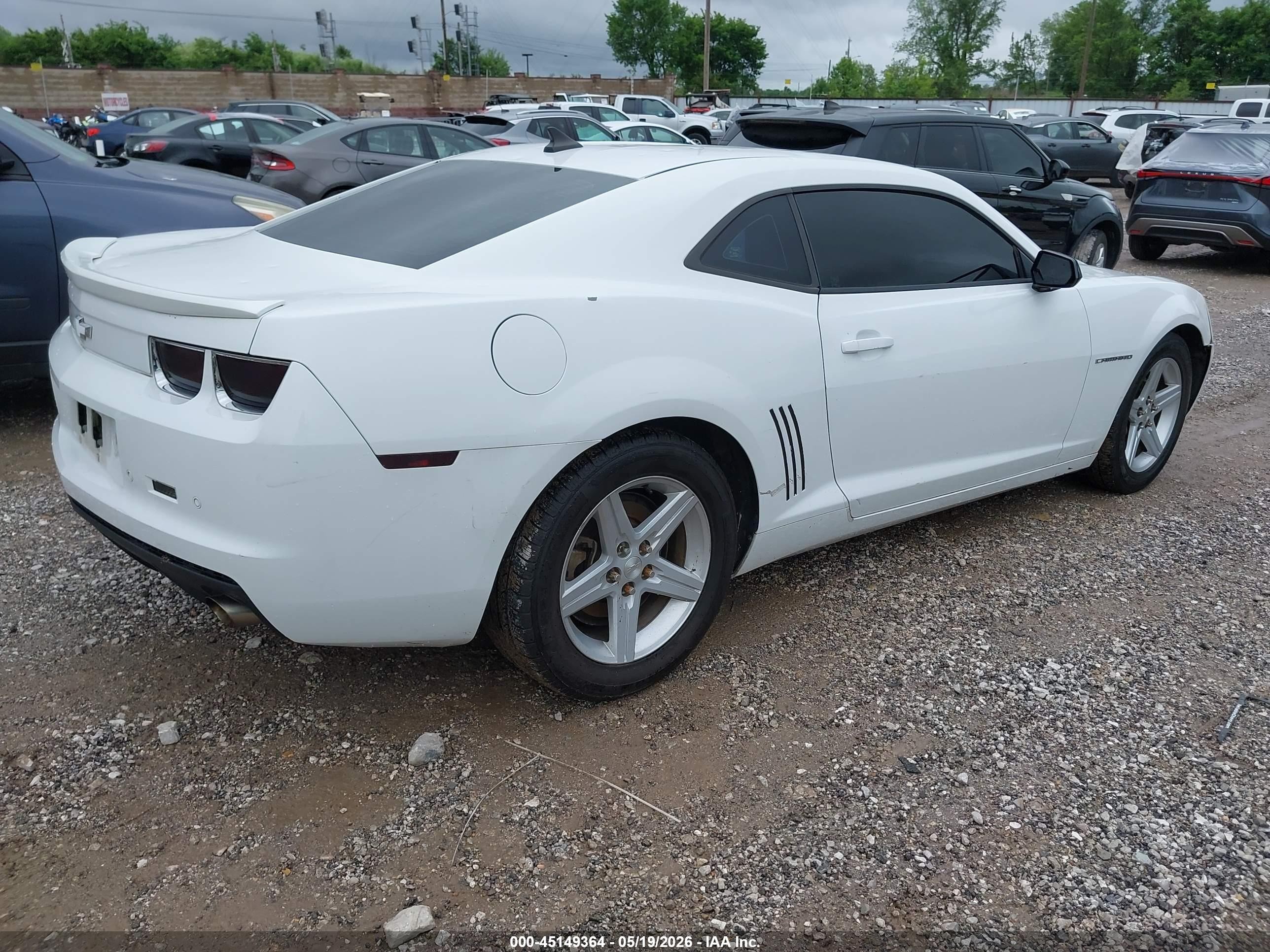 2012 Chevrolet Camaro 1lt White vin: 2G1FB1E38C9199346